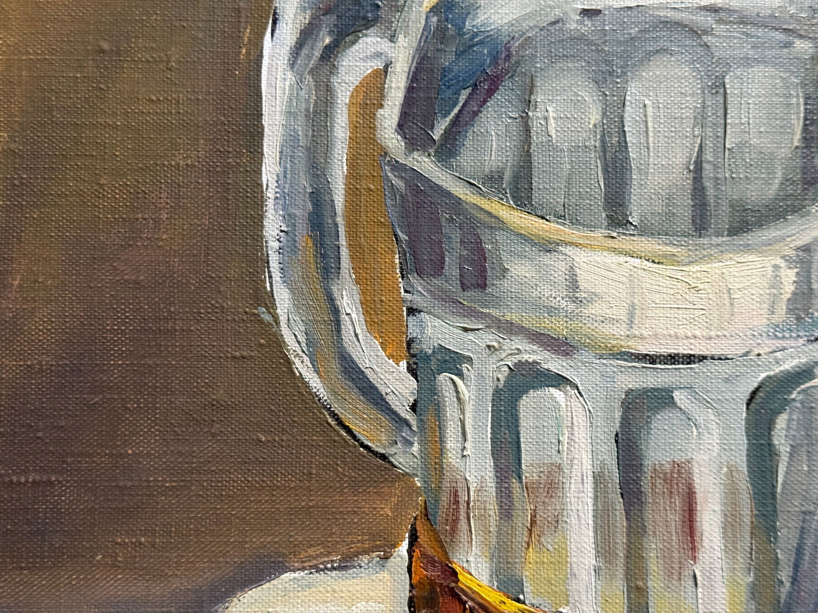 Oil painting with frame glass K. Leonid - 6