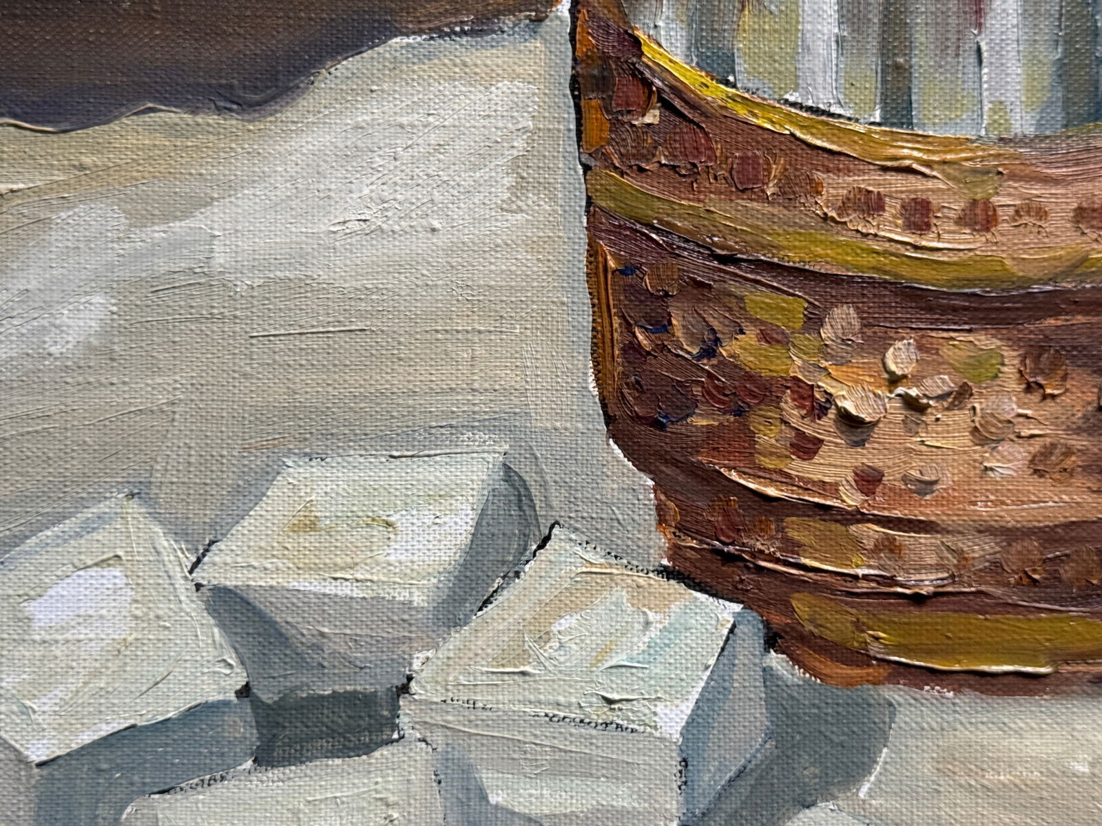 Oil painting with frame glass K. Leonid - 7