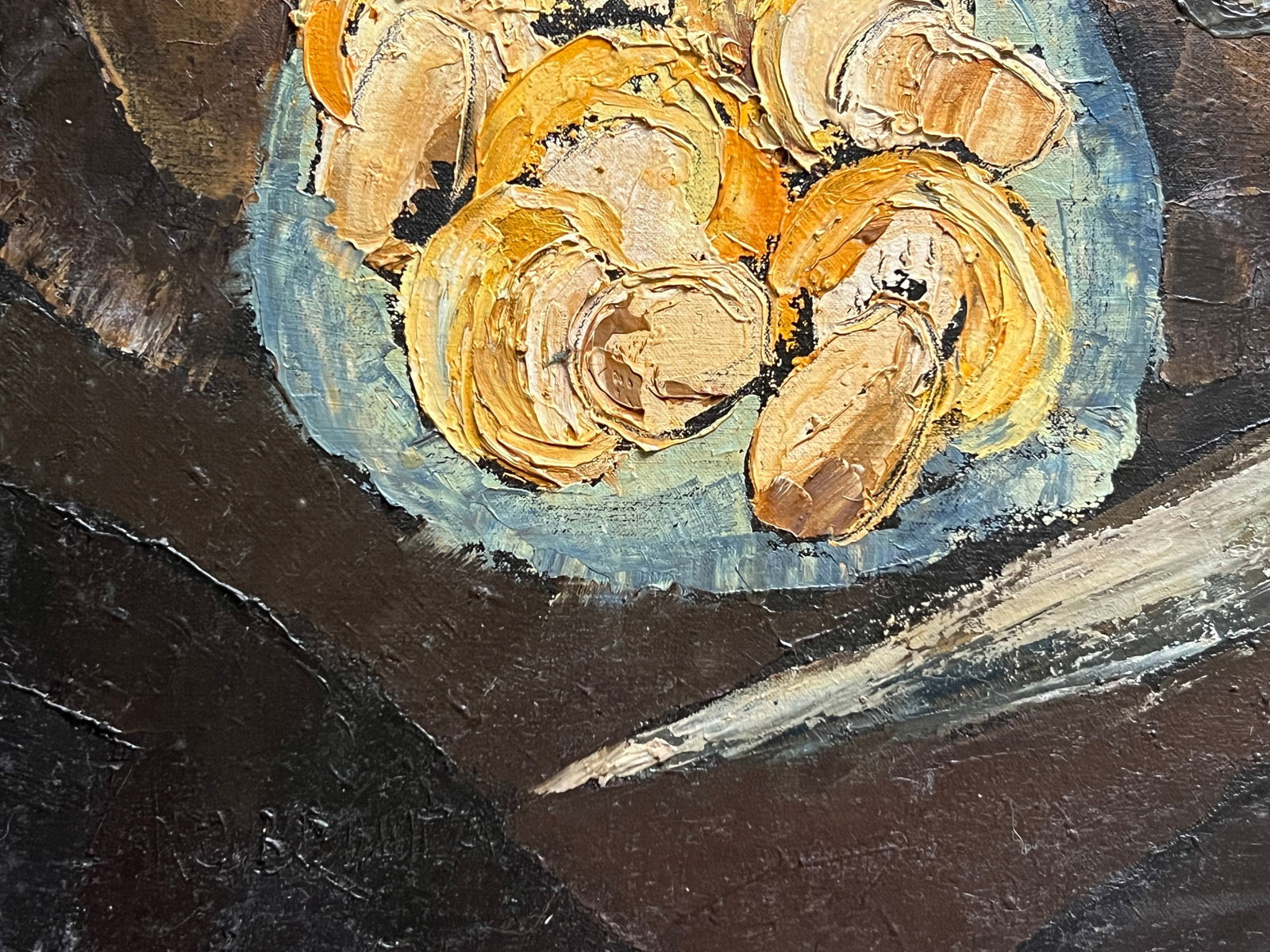 Oil painting with frame Chernobyl K. Leonid - 10