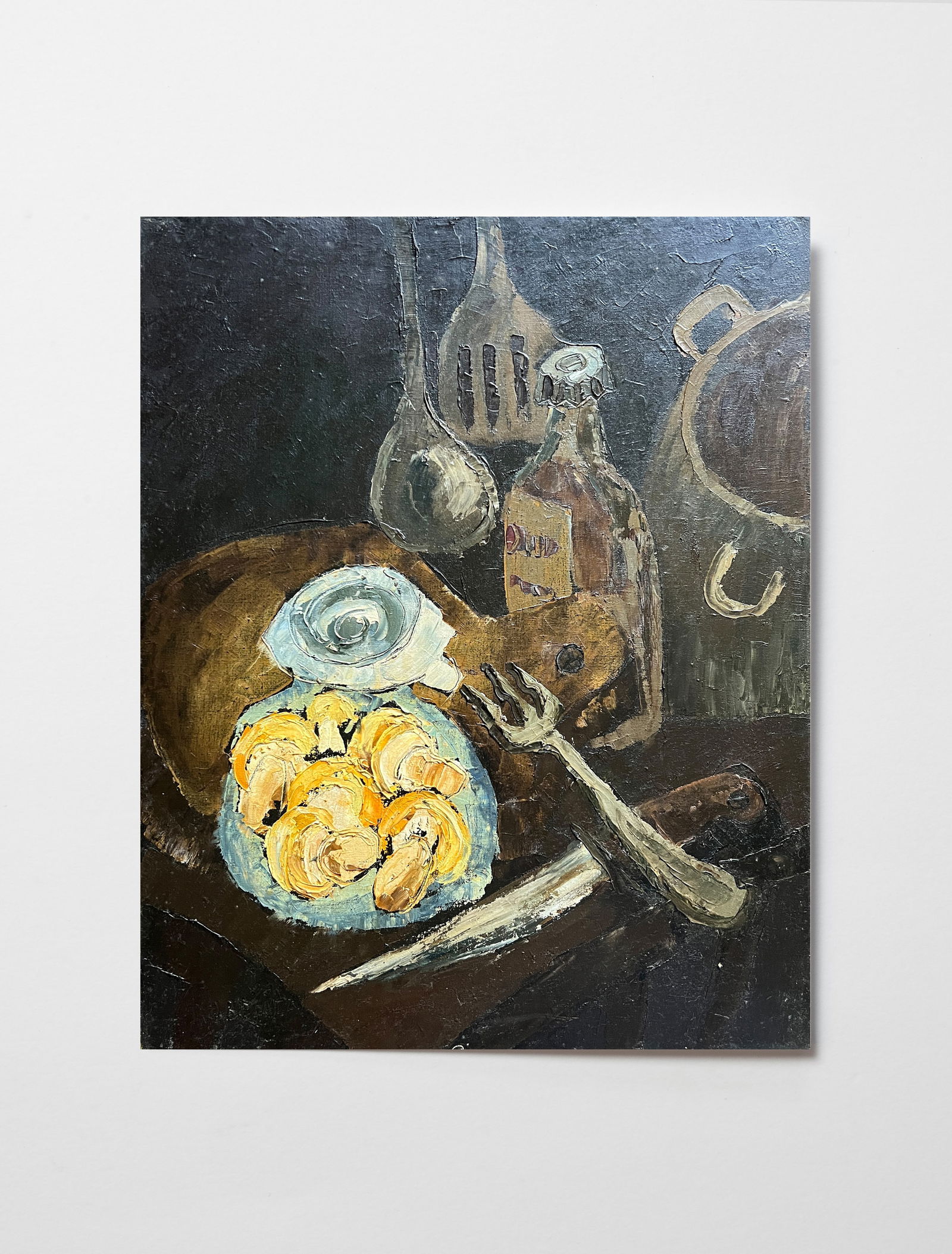 Oil painting with frame Chernobyl K. Leonid - 2