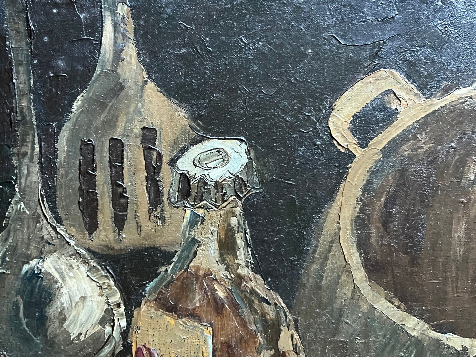 Oil painting with frame Chernobyl K. Leonid - 4