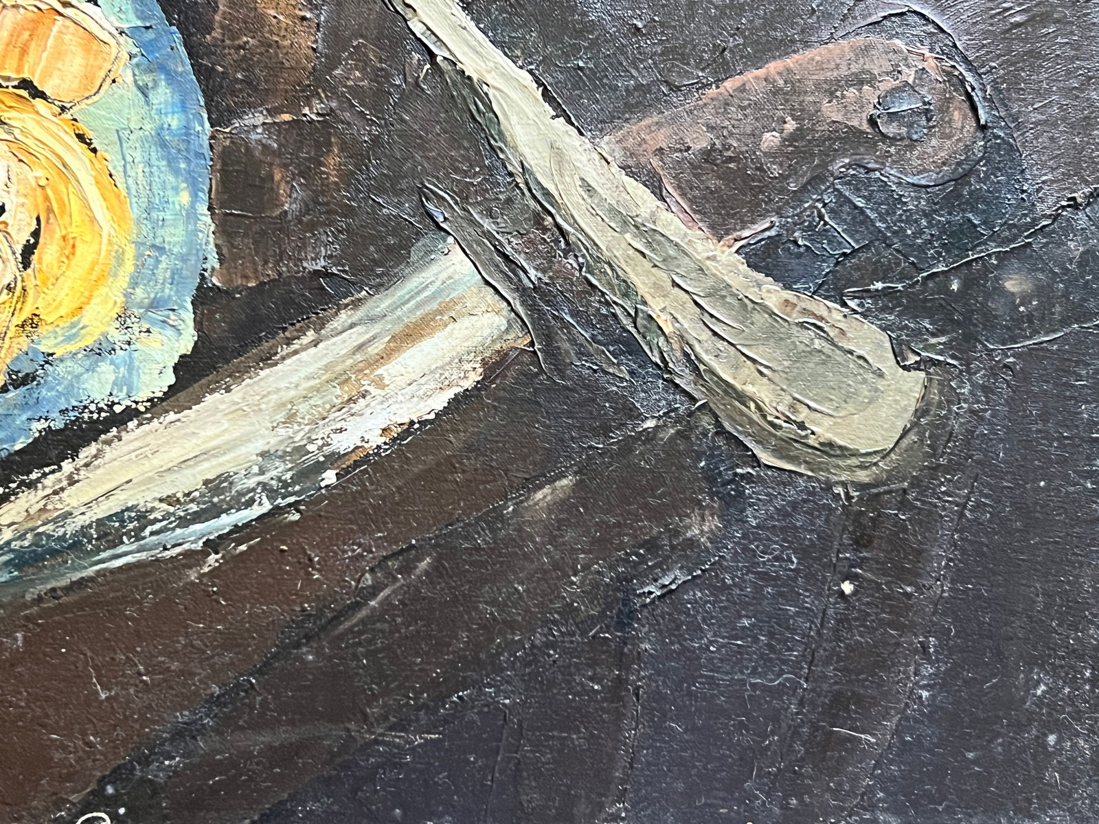 Oil painting with frame Chernobyl K. Leonid - 9