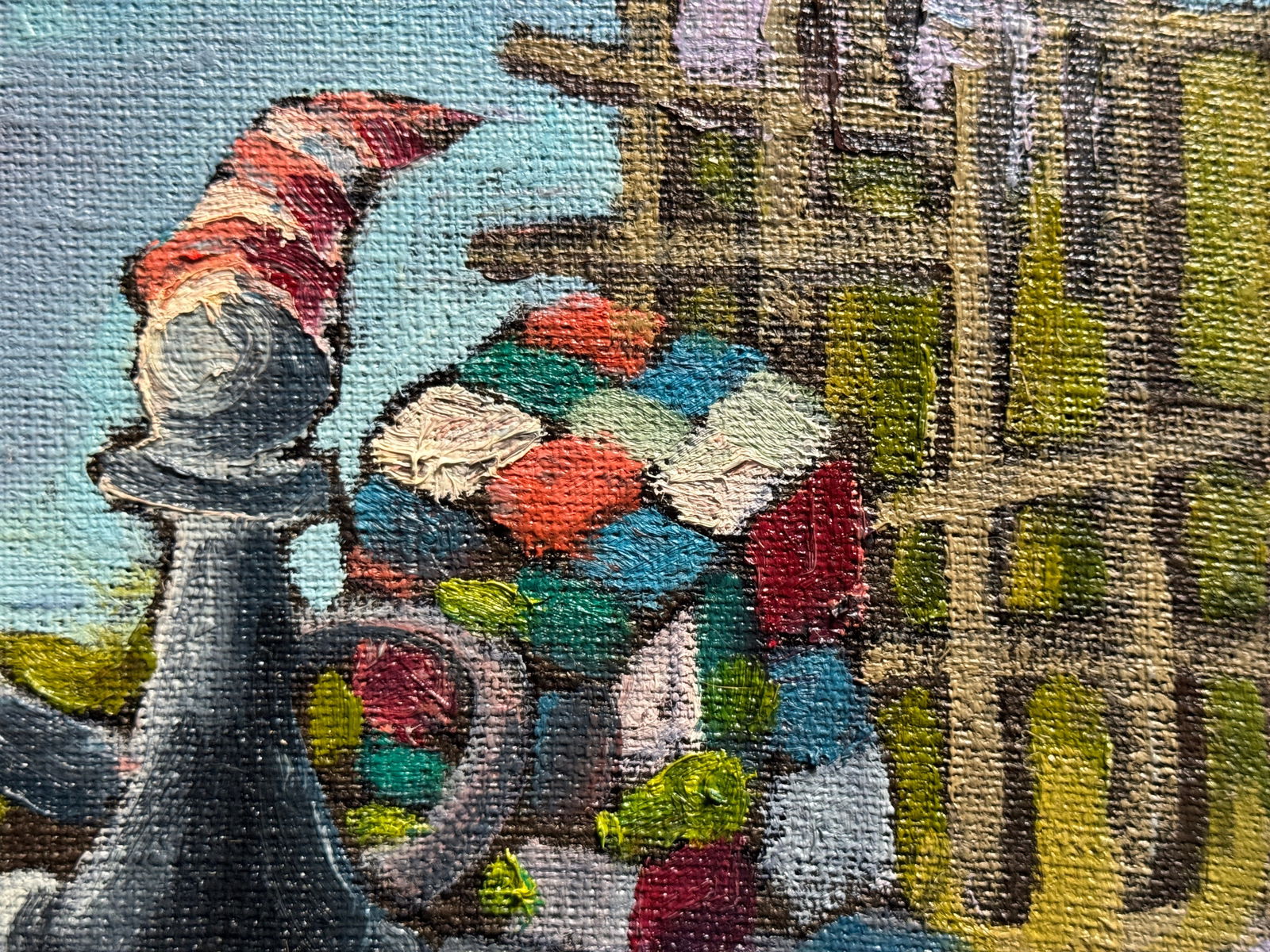 Oil painting with frame Queen K. Leonid - 7