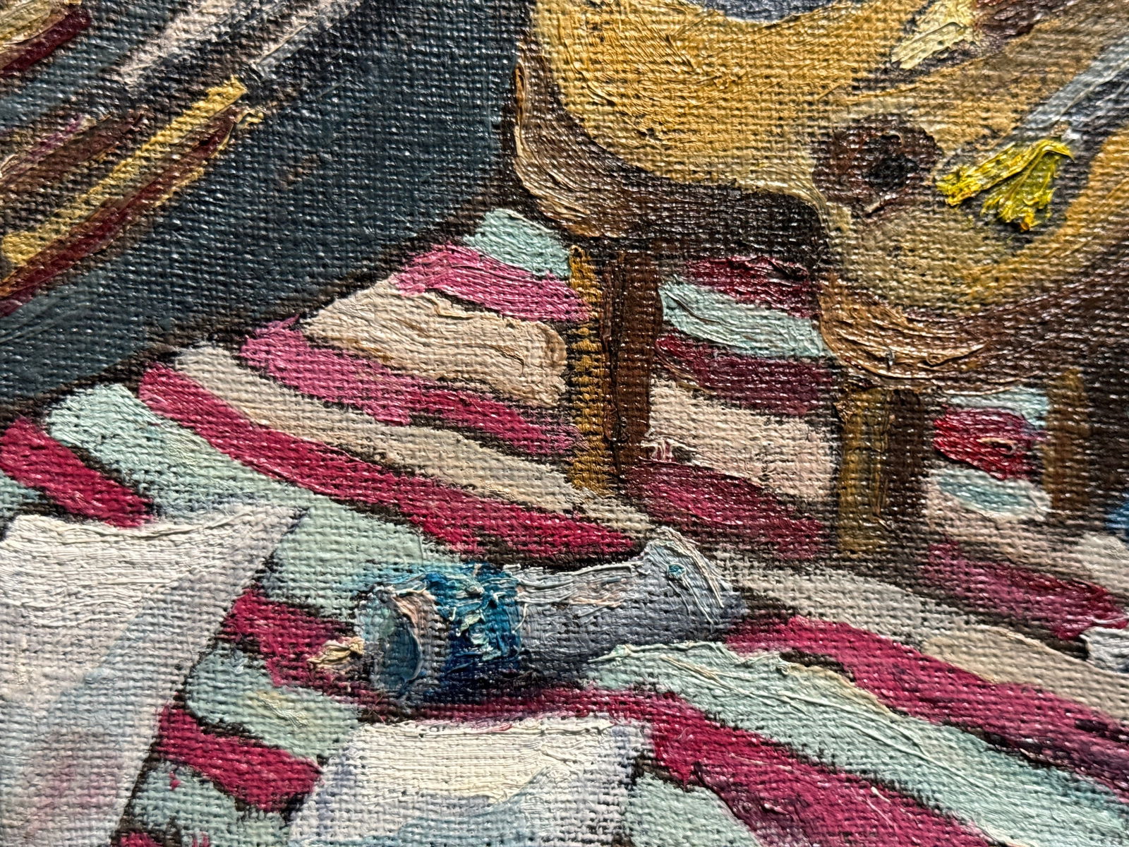 Oil painting with frame stationery button K. Leonid - 5