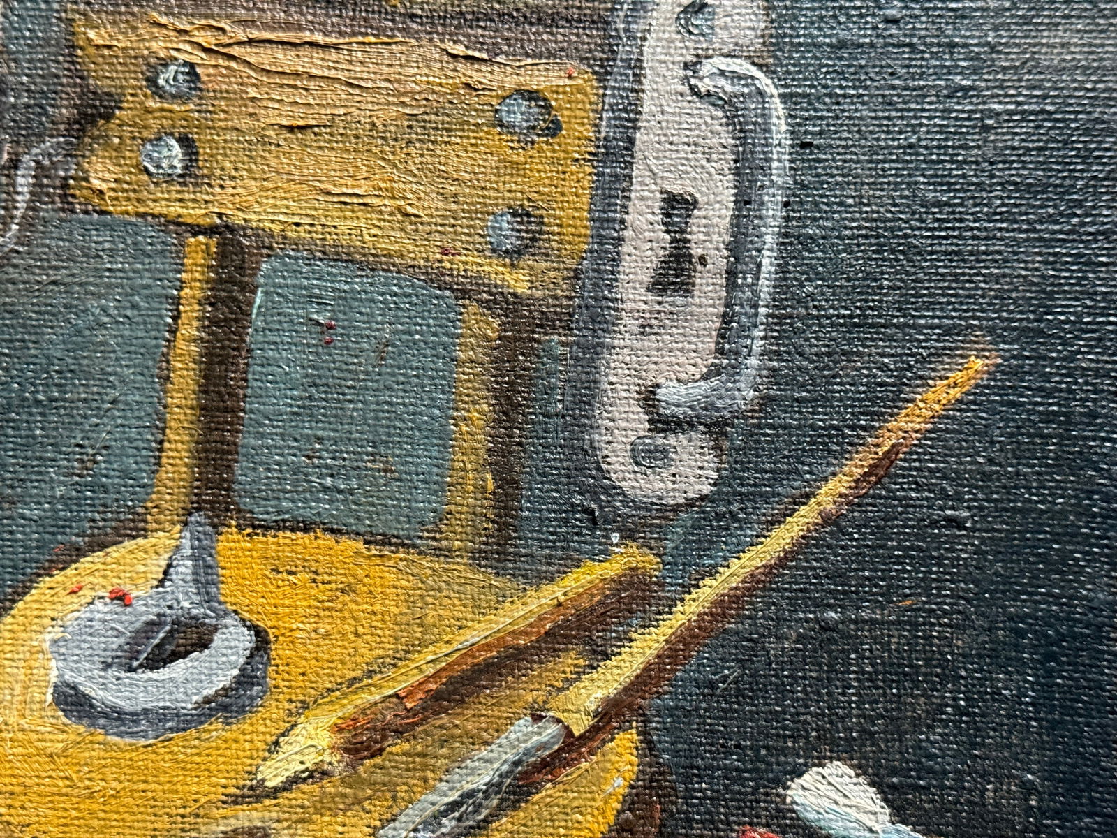 Oil painting with frame stationery button K. Leonid - 7