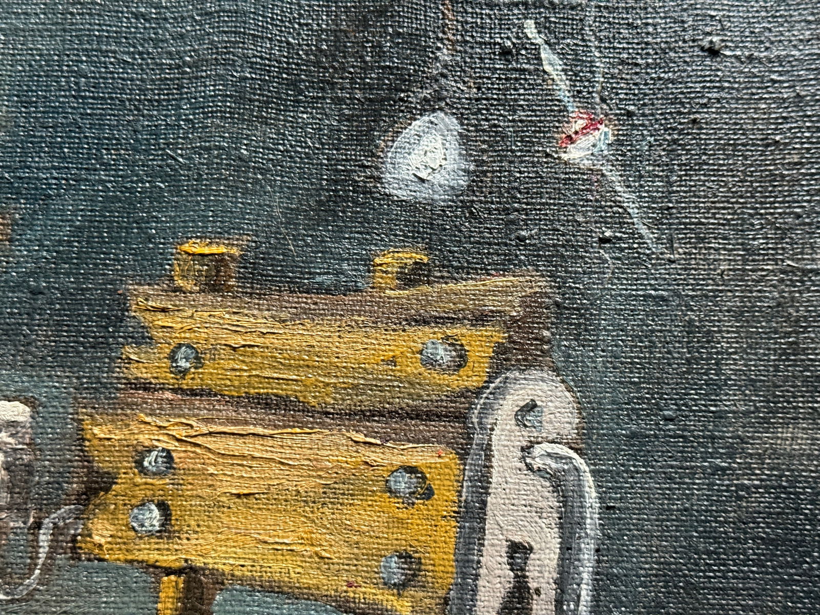 Oil painting with frame stationery button K. Leonid - 8