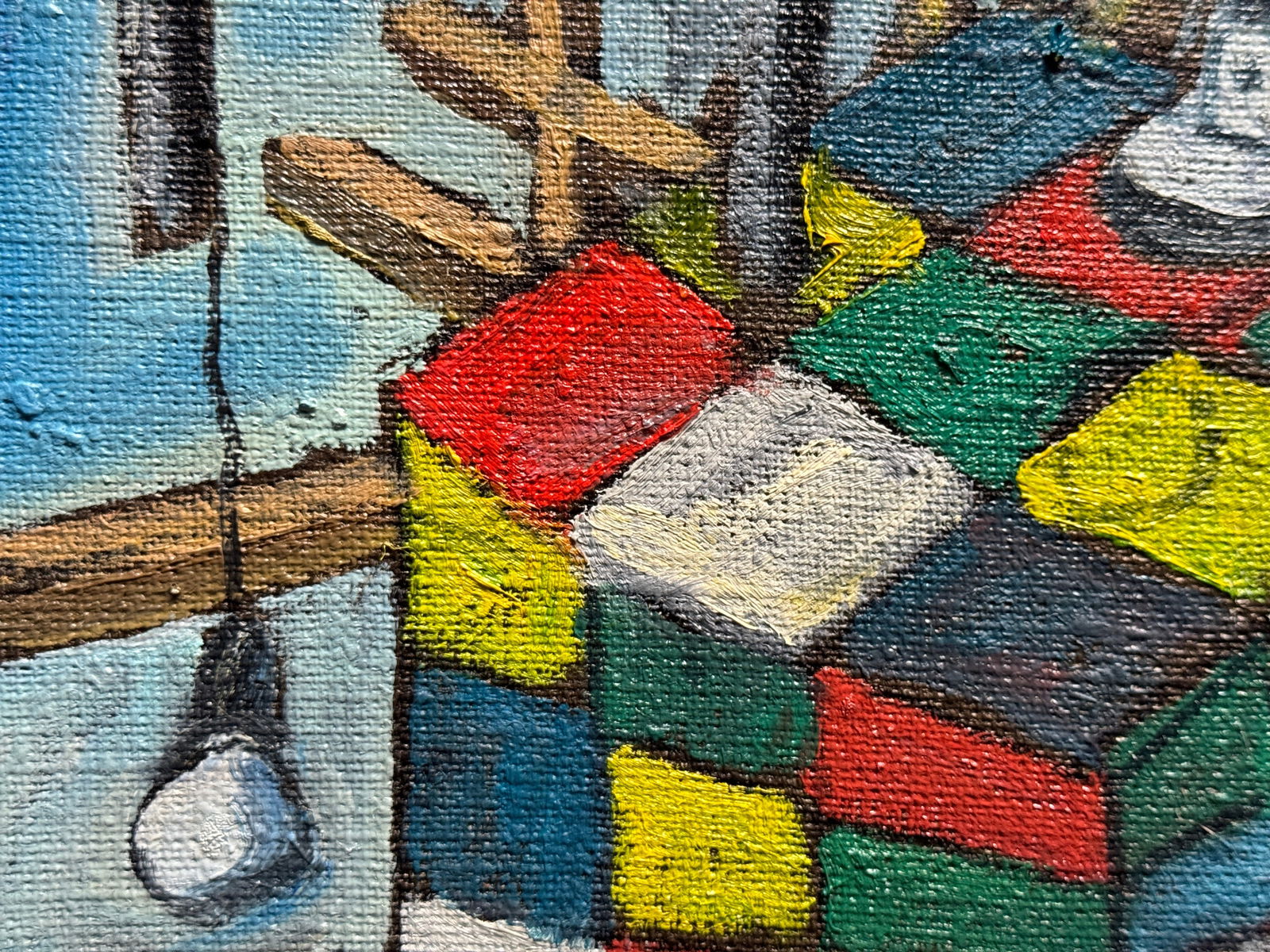 Oil painting with frame Cube K. Leonid - 3