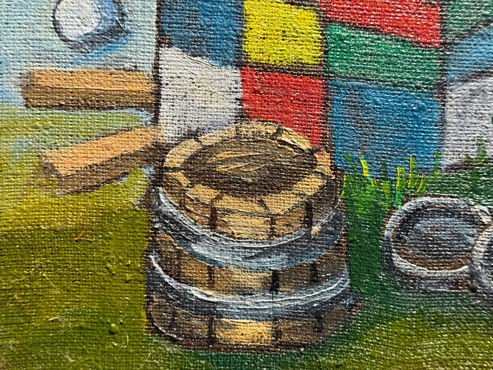 Oil painting with frame Cube K. Leonid - 4