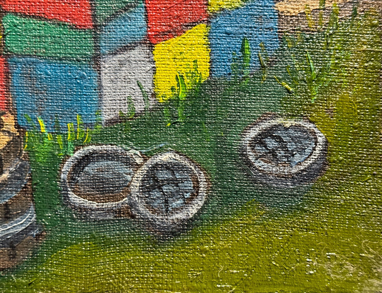 Oil painting with frame Cube K. Leonid - 5