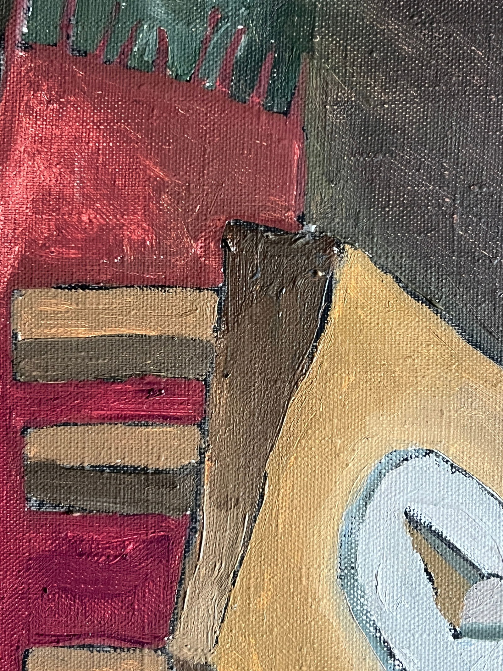 Oil painting with frame stationery button K. Leonid - 5