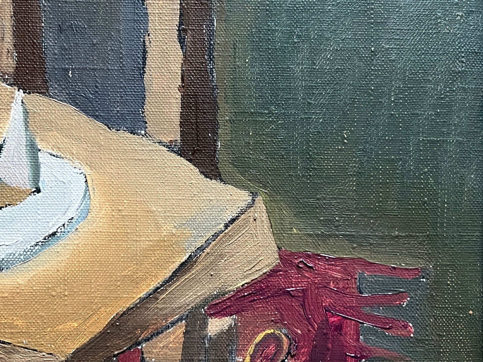 Oil painting with frame stationery button K. Leonid - 8