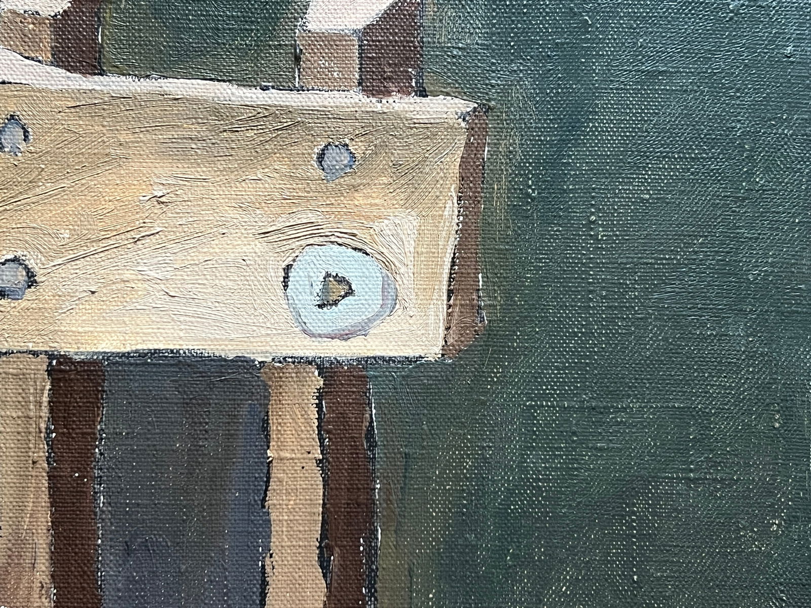 Oil painting with frame stationery button K. Leonid - 9