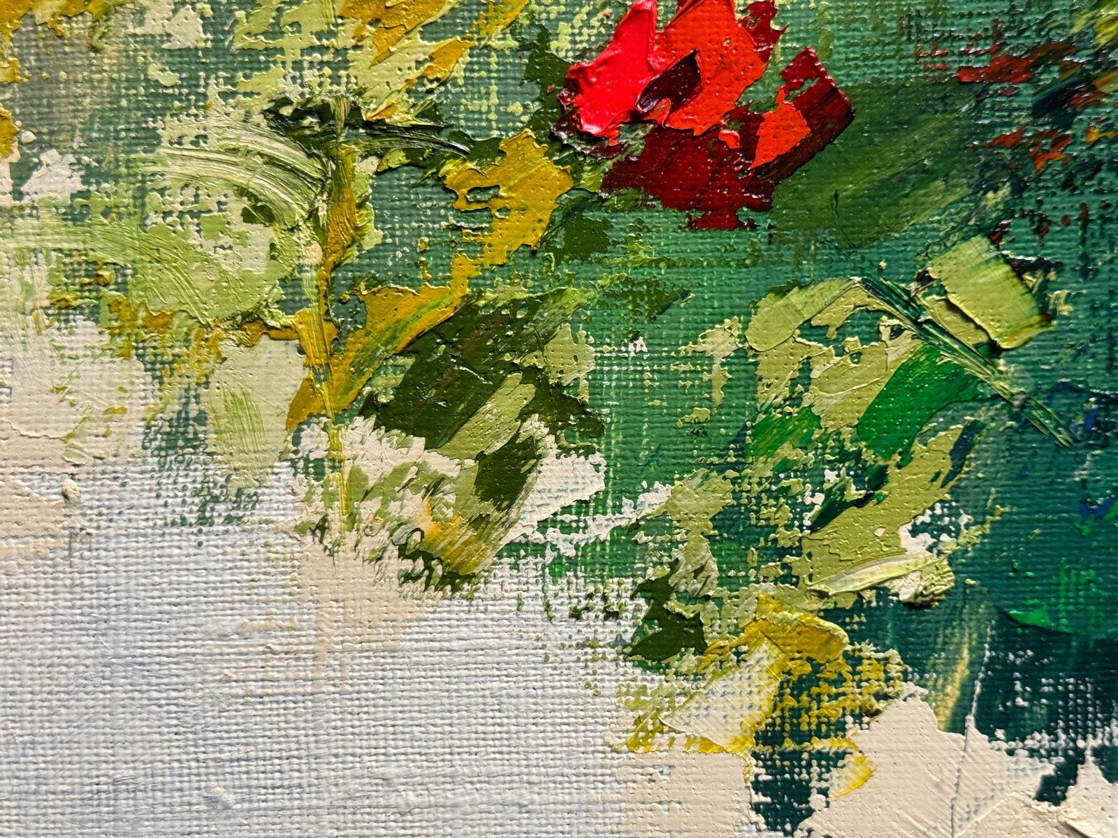 Oil painting with frame Flowers K. Leonid - 3