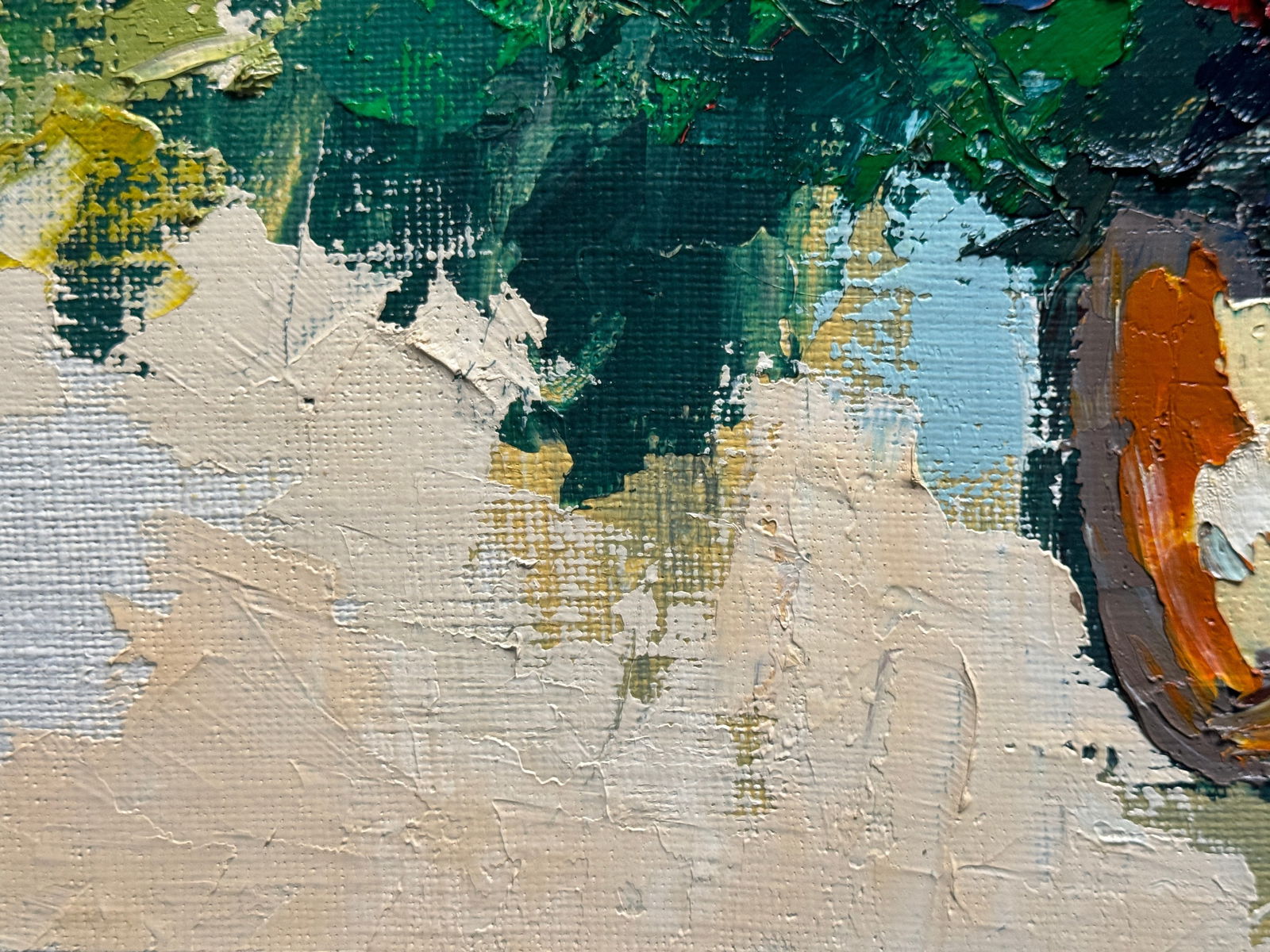 Oil painting with frame Flowers K. Leonid - 5