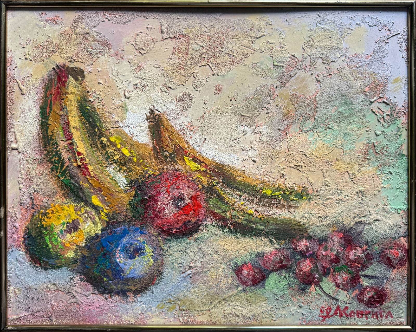 Acrylic painting with frame Fruit K. Leonid (1 of 12)