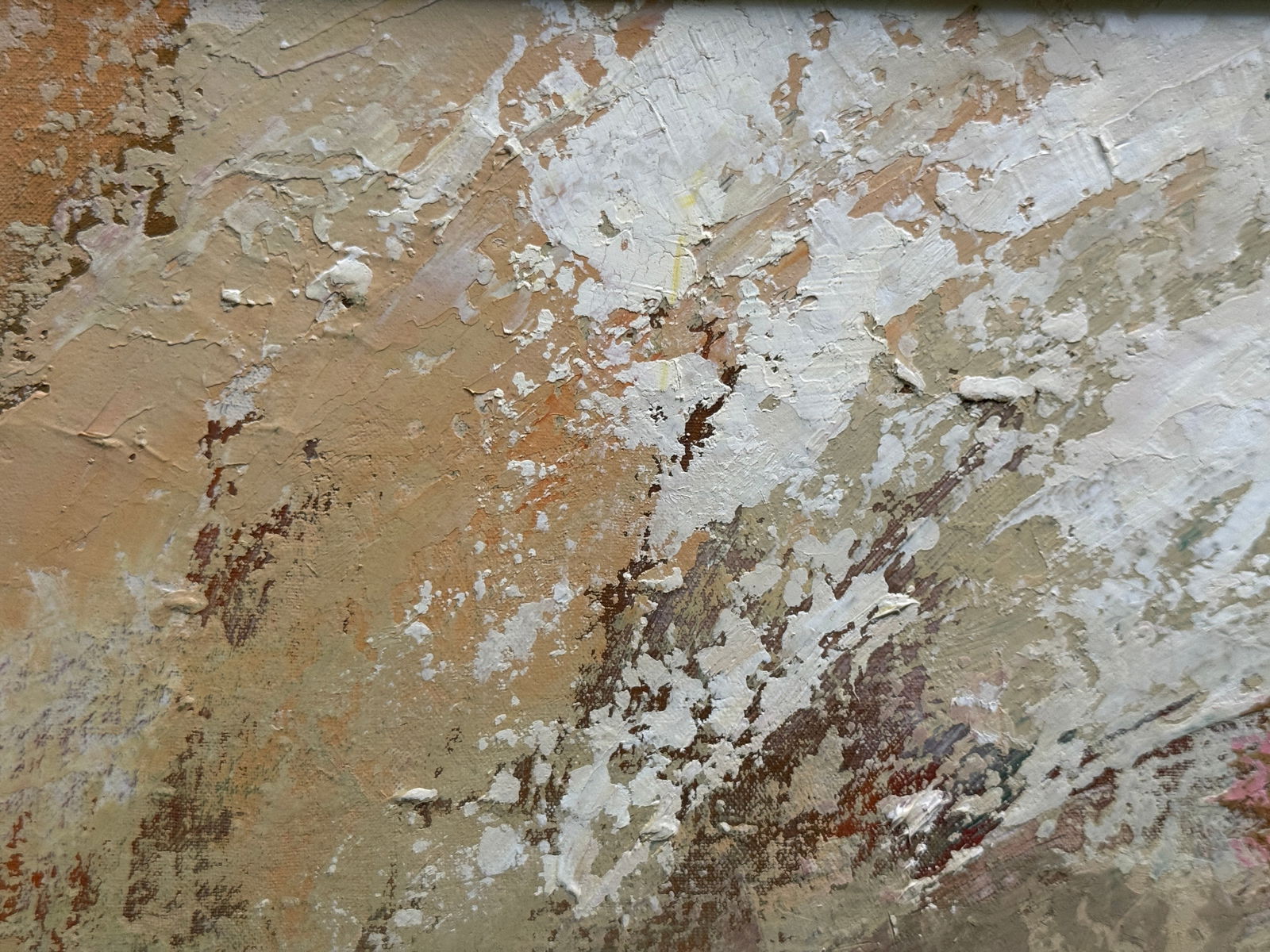 Abstract Oil painting with frame still life K. Leonid - 2