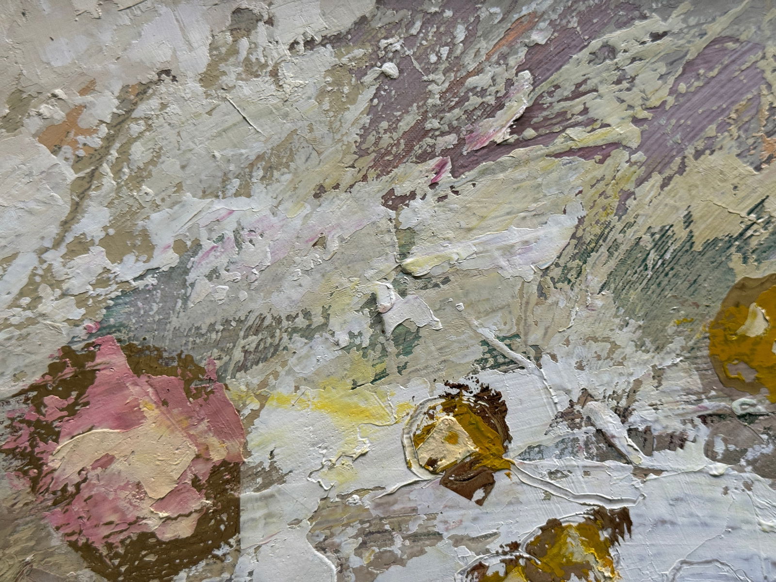 Abstract Oil painting with frame still life K. Leonid - 3