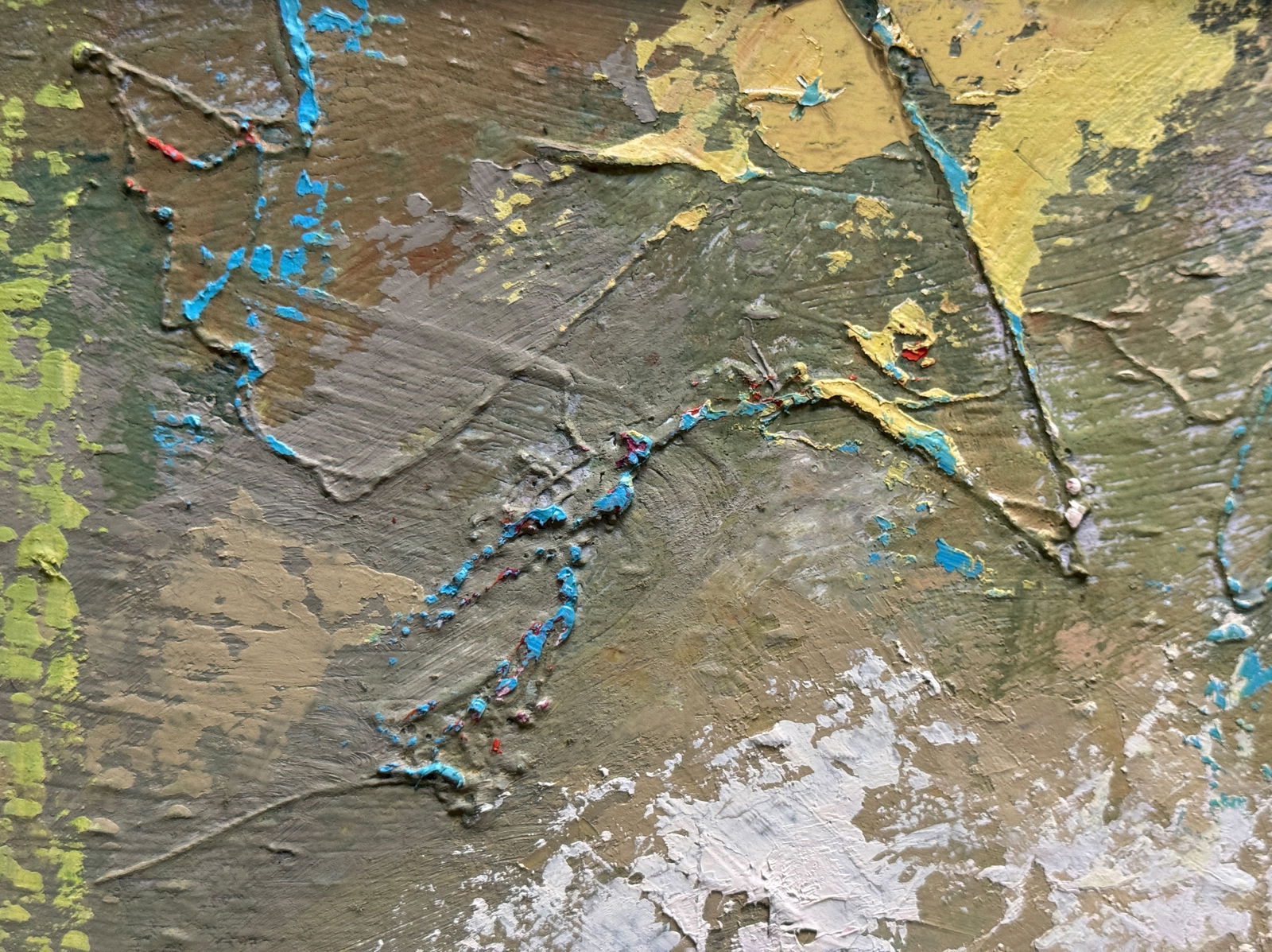 Abstract Oil painting with frame perception K. Leonid - 2