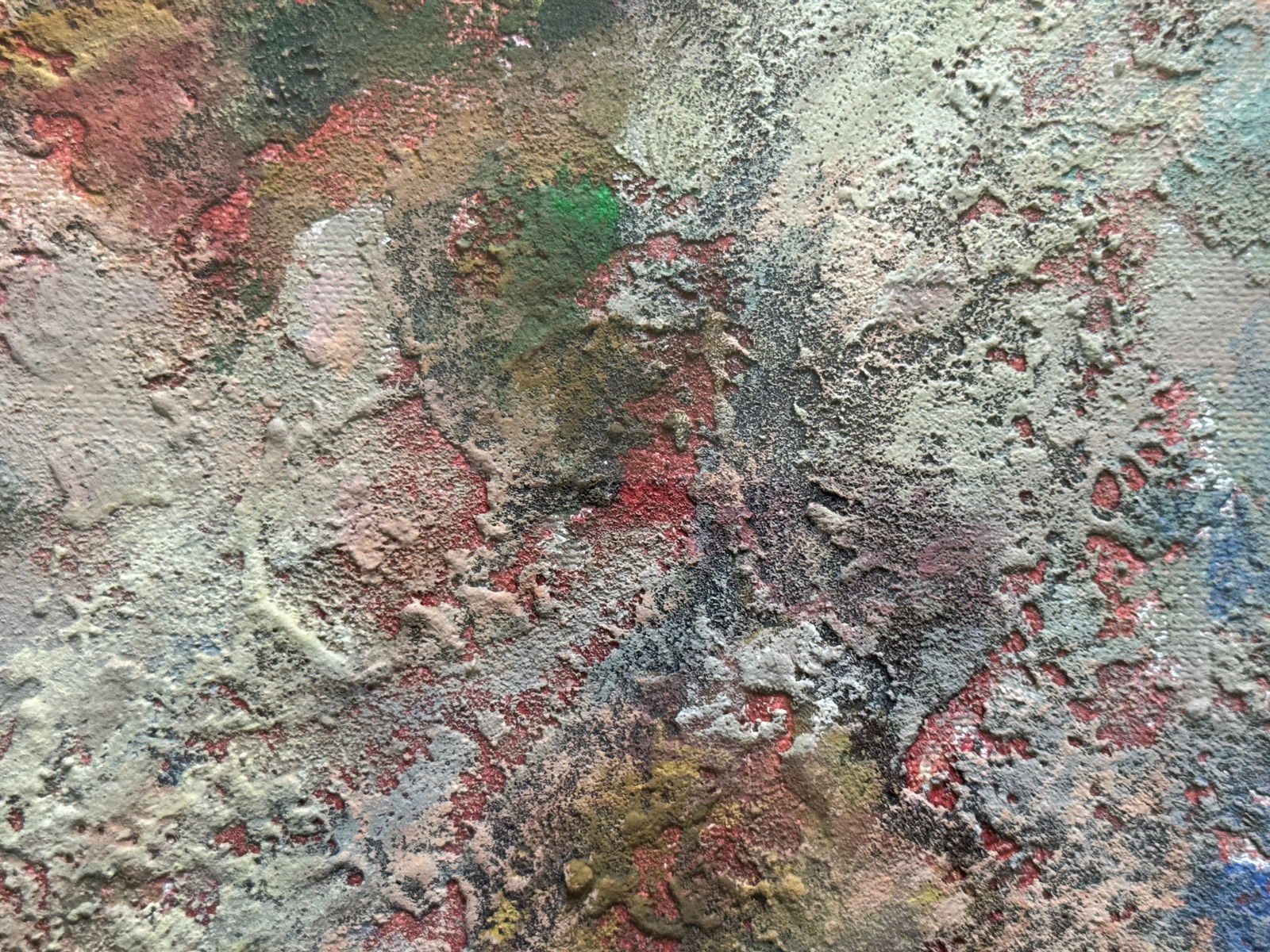 Abstract Acrylic painting with frame Earth K. Leonid - 10