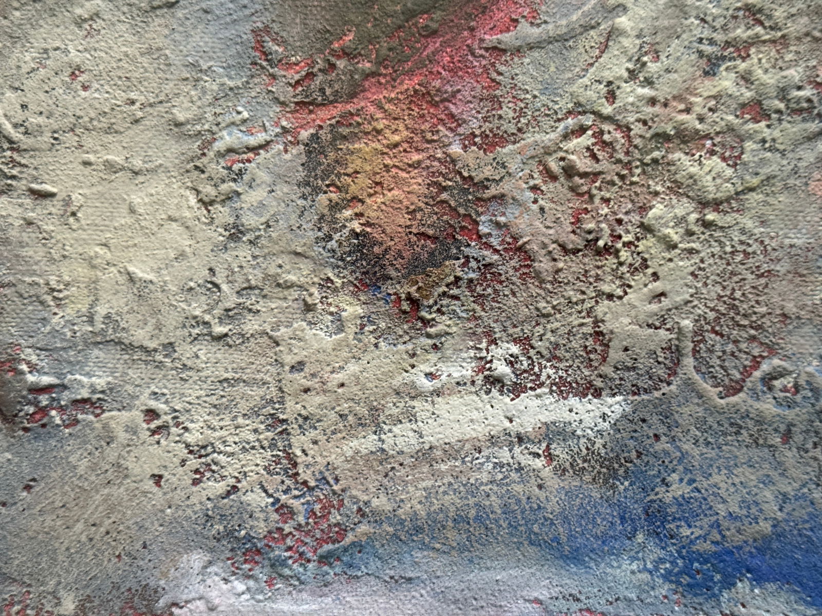 Abstract Acrylic painting with frame Earth K. Leonid - 6