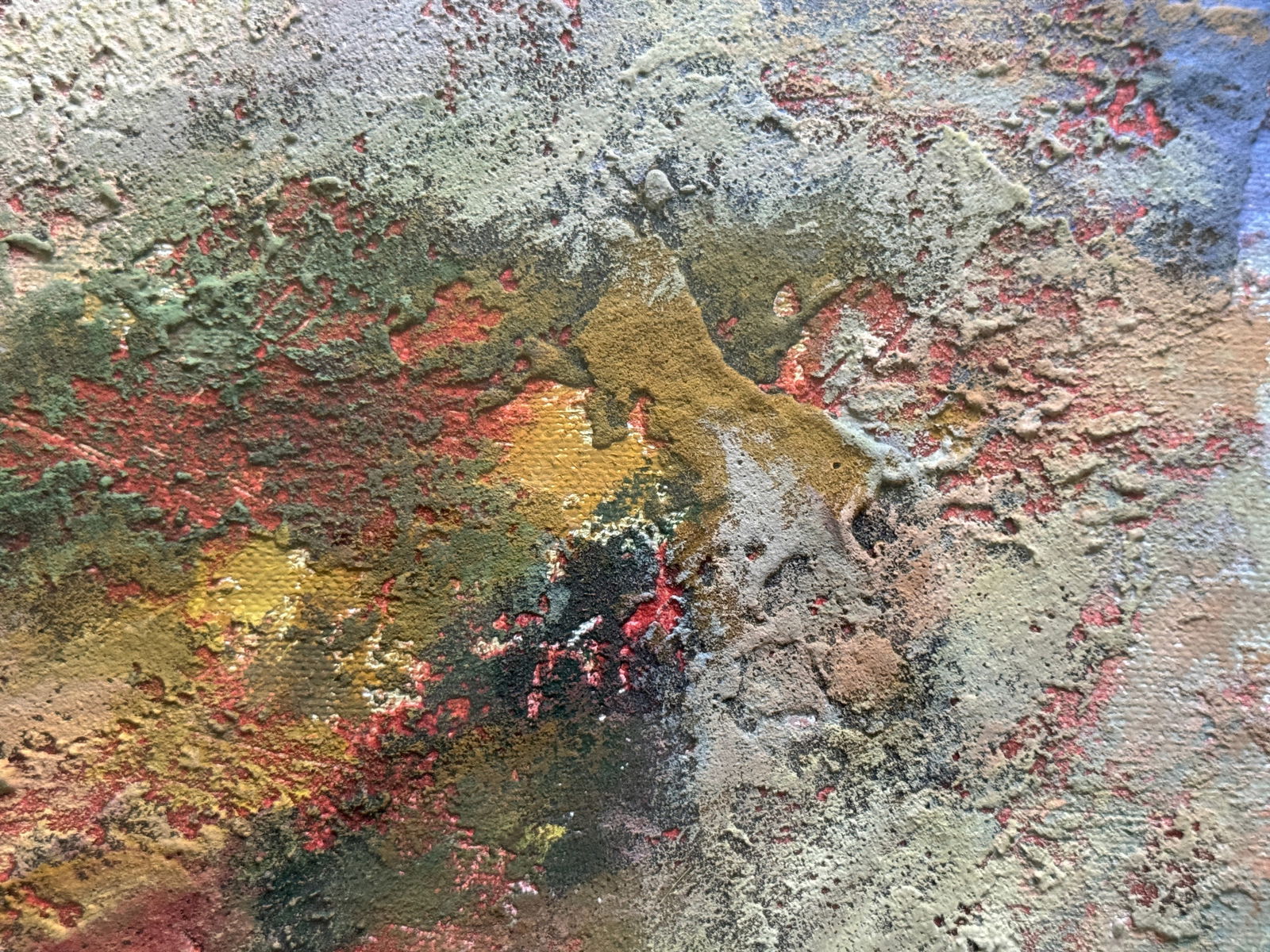 Abstract Acrylic painting with frame Earth K. Leonid - 9