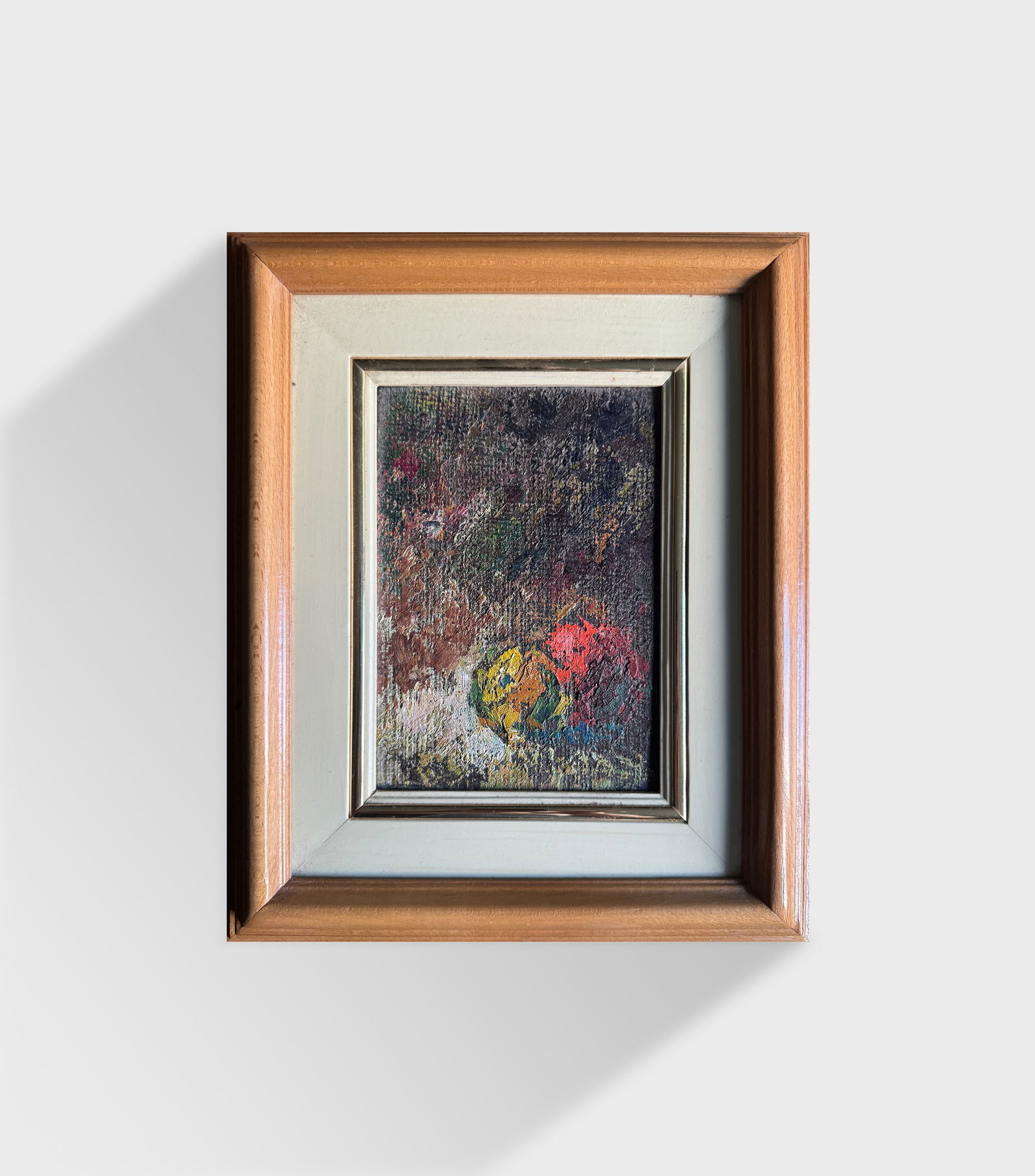 Abstract Oil painting with frame Still life K. Leonid - 2