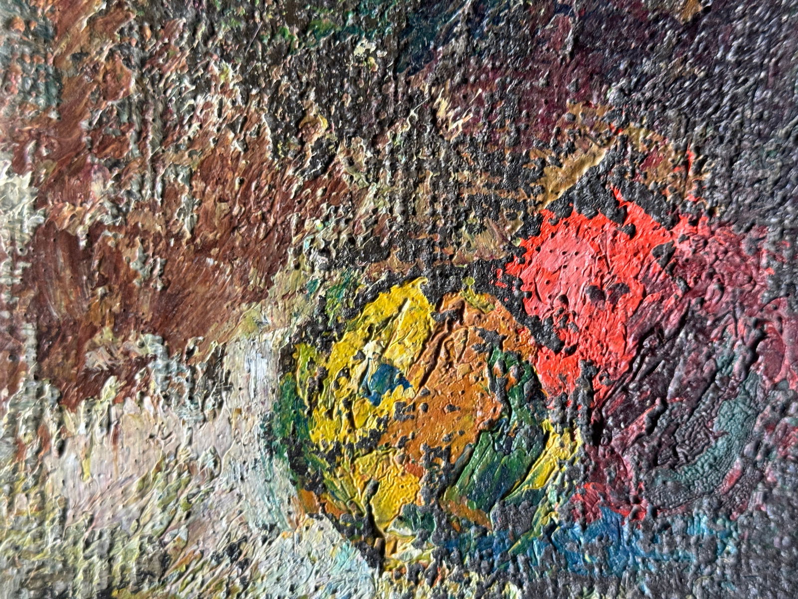 Abstract Oil painting with frame Still life K. Leonid - 4