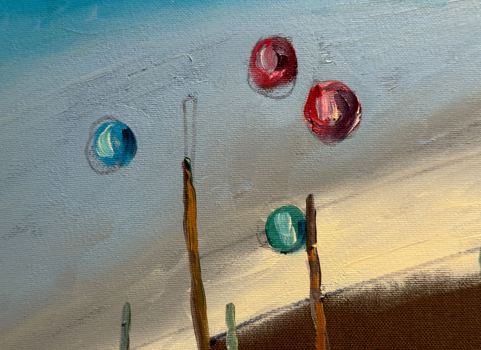 Oil painting with frame Rubik's Cube K. Leonid - 2