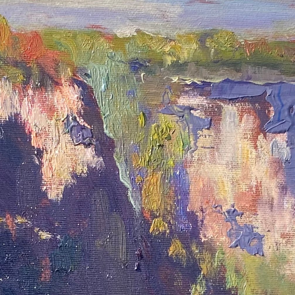Oil painting Cliff Yulia D. - 10