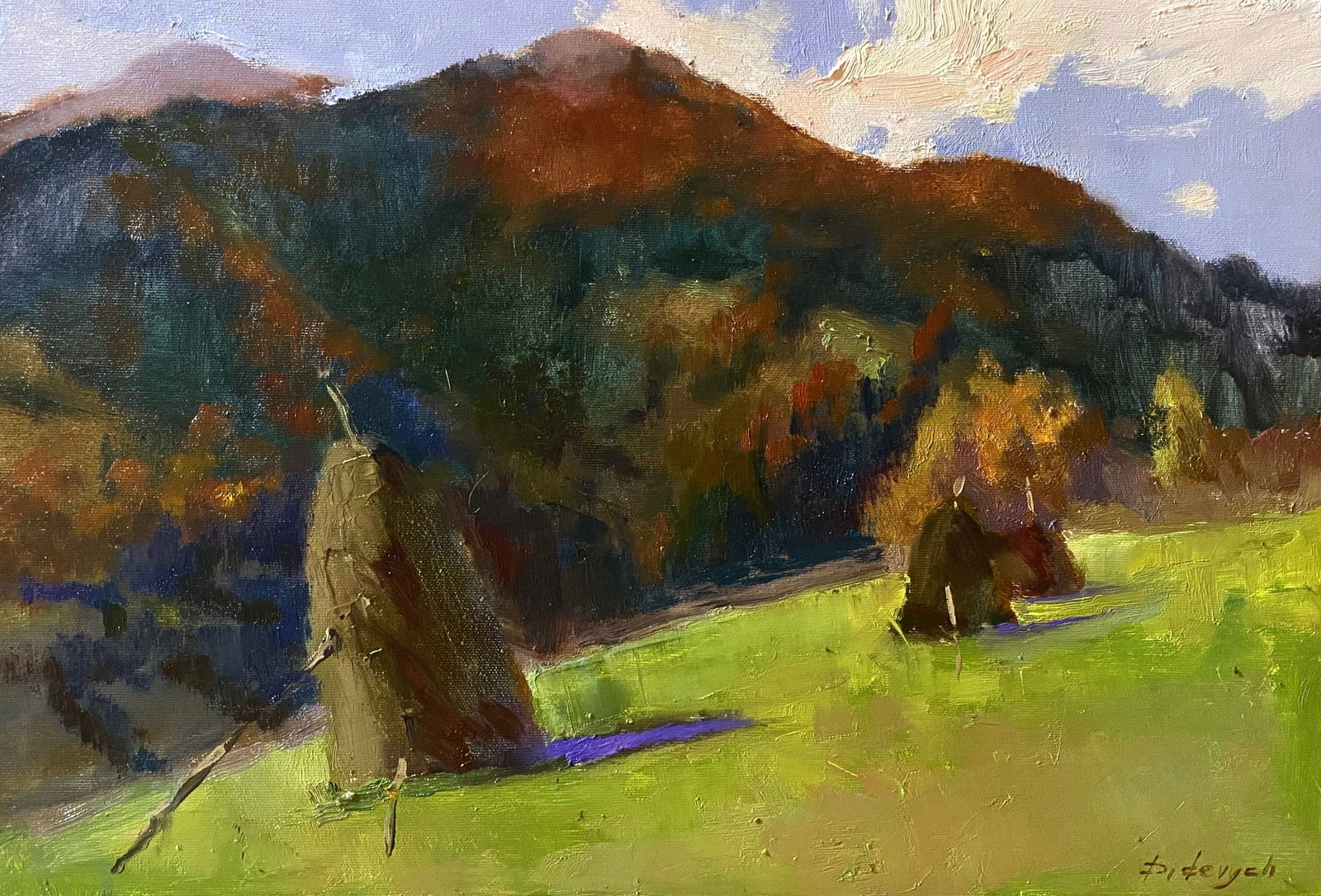 Oil painting Meadow bell Yulia D.: Title: Oil painting Meadow bell Yulia D. Description: 10YD Painter: Yulia D. Size: 60x40 cm/23.62x15.74 inches Components: oil, canvas Original painting from our collection ERA: 2025 Short