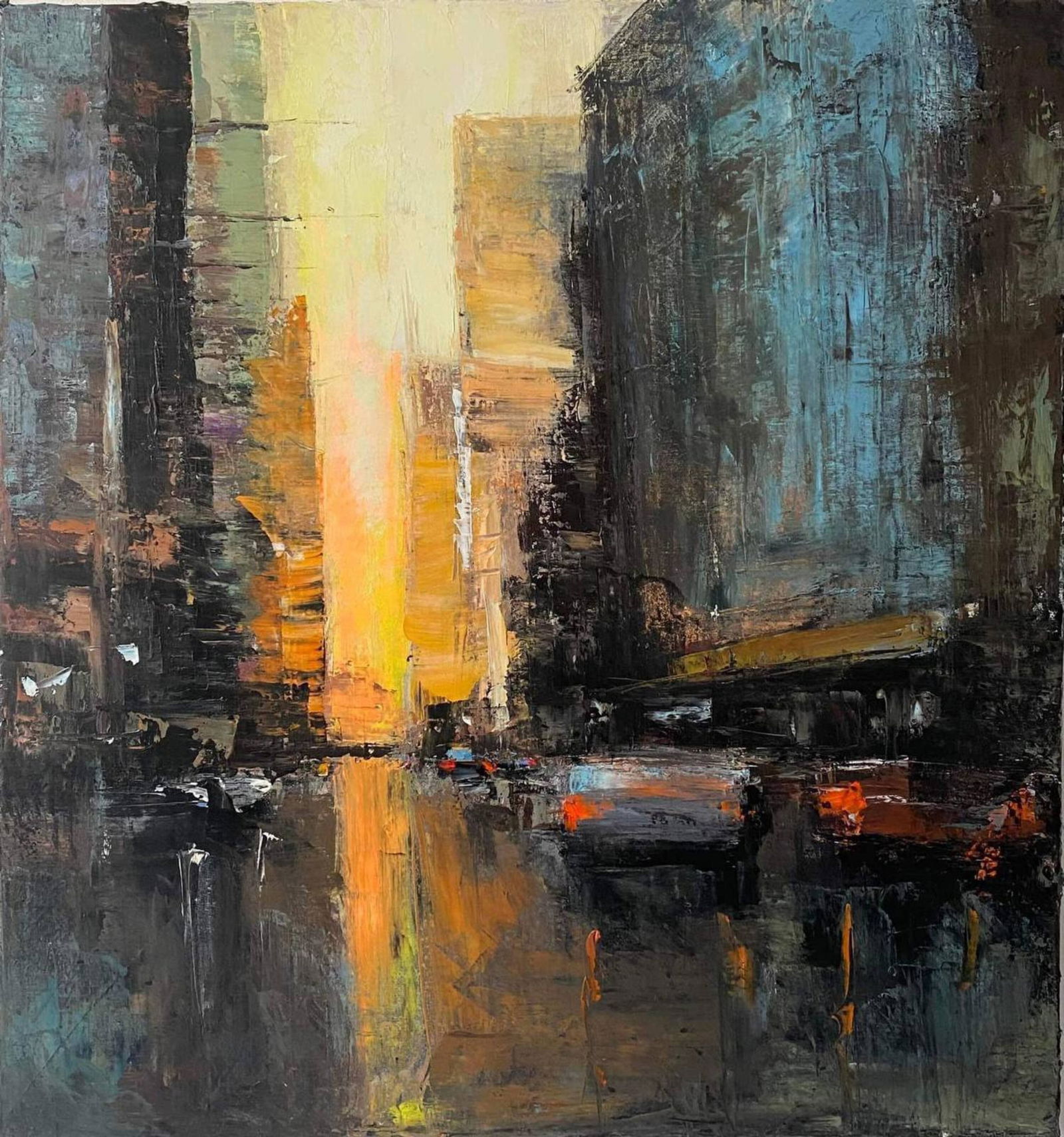 Acrylic painting The first rays of sun after the rain Igor Kutsenko (1 of 5)