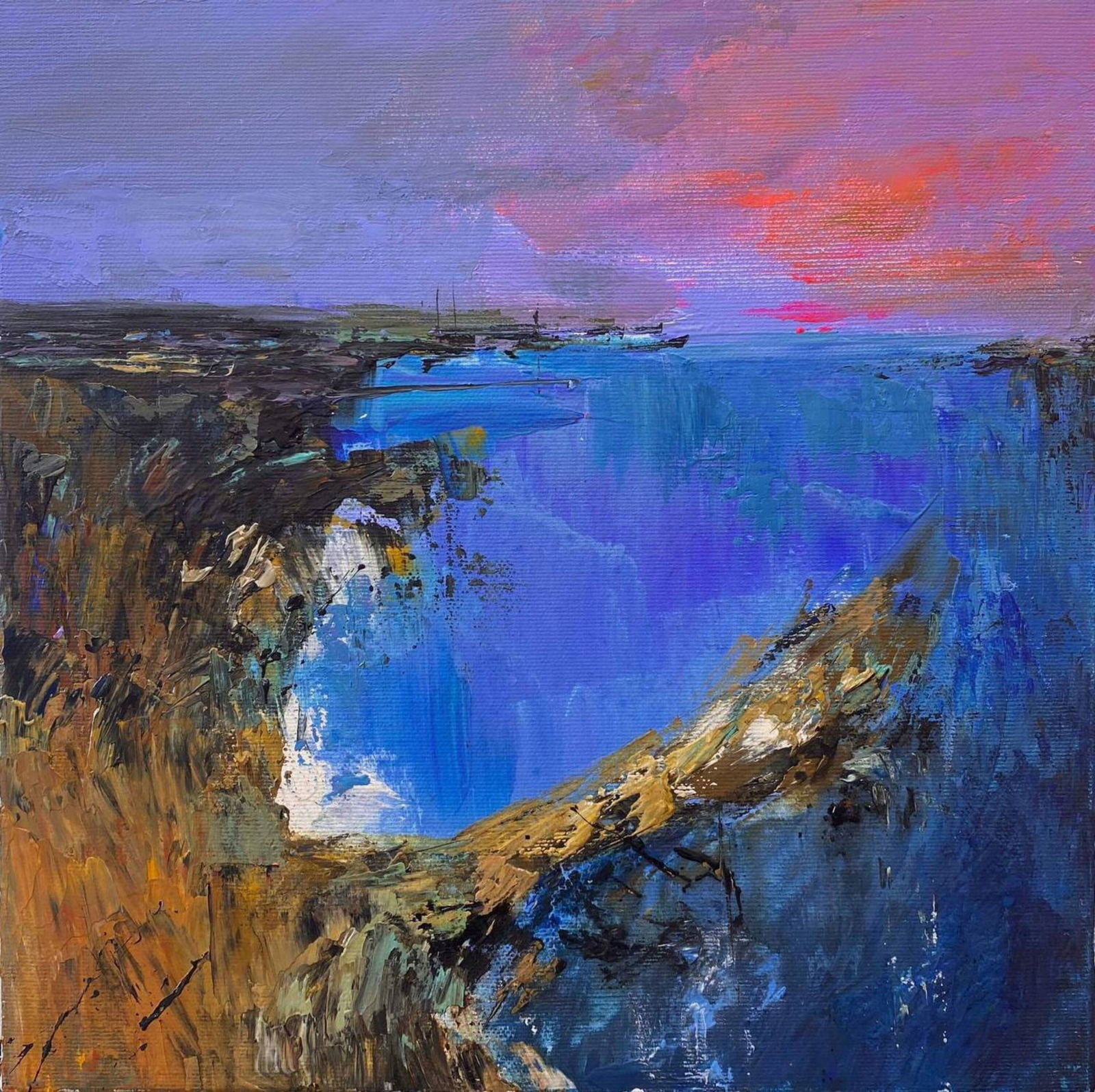 Acrylic painting Morning over the pond Igor Kutsenko: Title: Acrylic painting Morning over the pond Igor Kutsenko Description: 23Kut Painter: Igor Kutsenko Size: 30x30 cm/11,81x11,81 inches Components: Acrylic, canvas Original painting from our