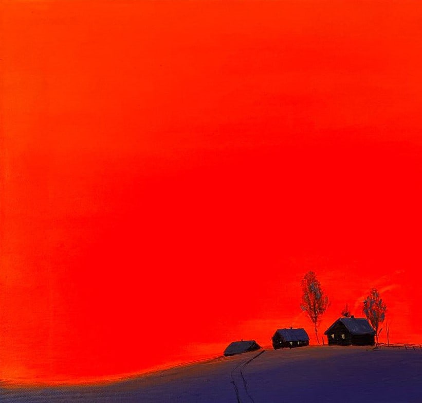 Acrylic painting The first snow Igor Kutsenko - 3