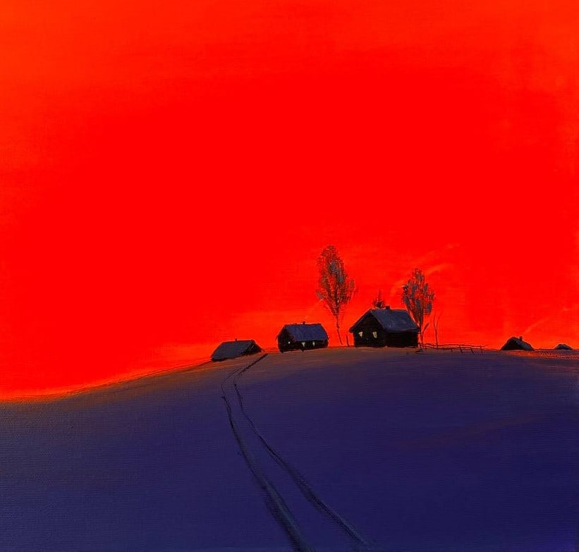 Acrylic painting The first snow Igor Kutsenko - 6