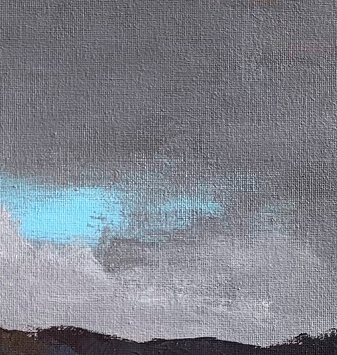 Oil painting Autumn tree Ukrainian painter - 6