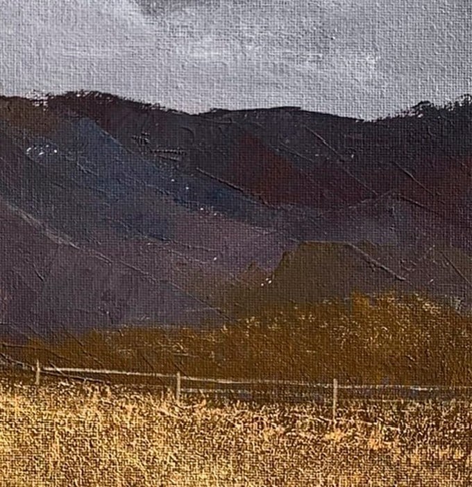 Oil painting Autumn tree Ukrainian painter - 8