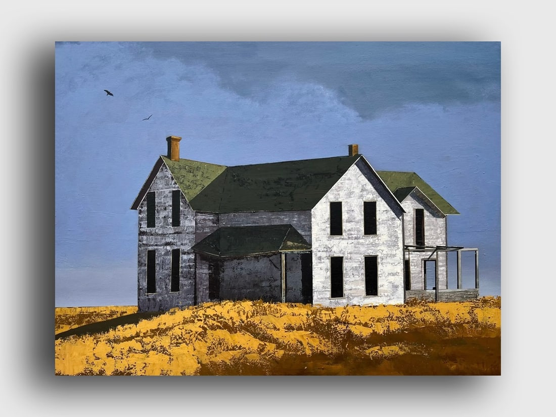 Oil painting House Ukrainian painter - 2