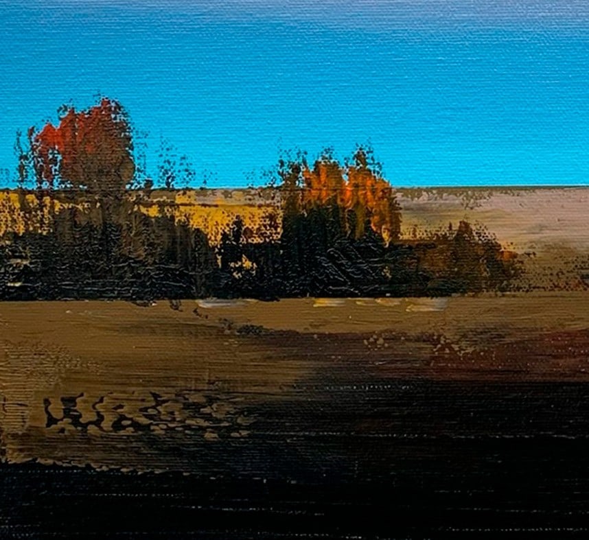 Oil painting Rural horizon Ukrainian painter - 3