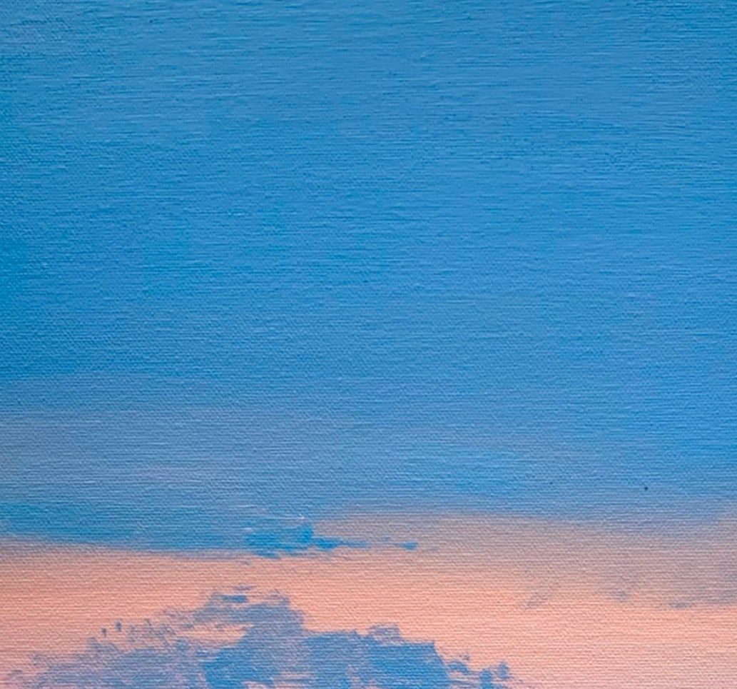 Oil painting Rural horizon Ukrainian painter - 7