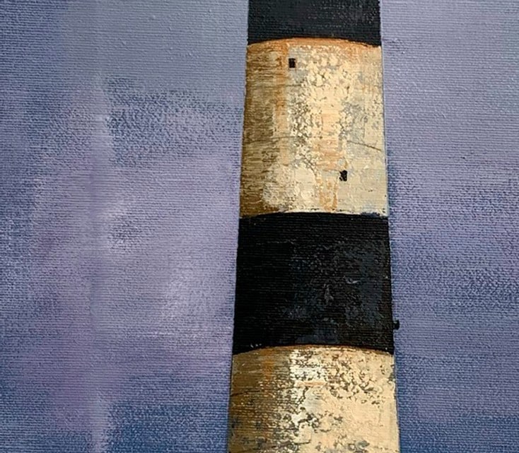 Oil painting Lighthouse Ukrainian painter - 6