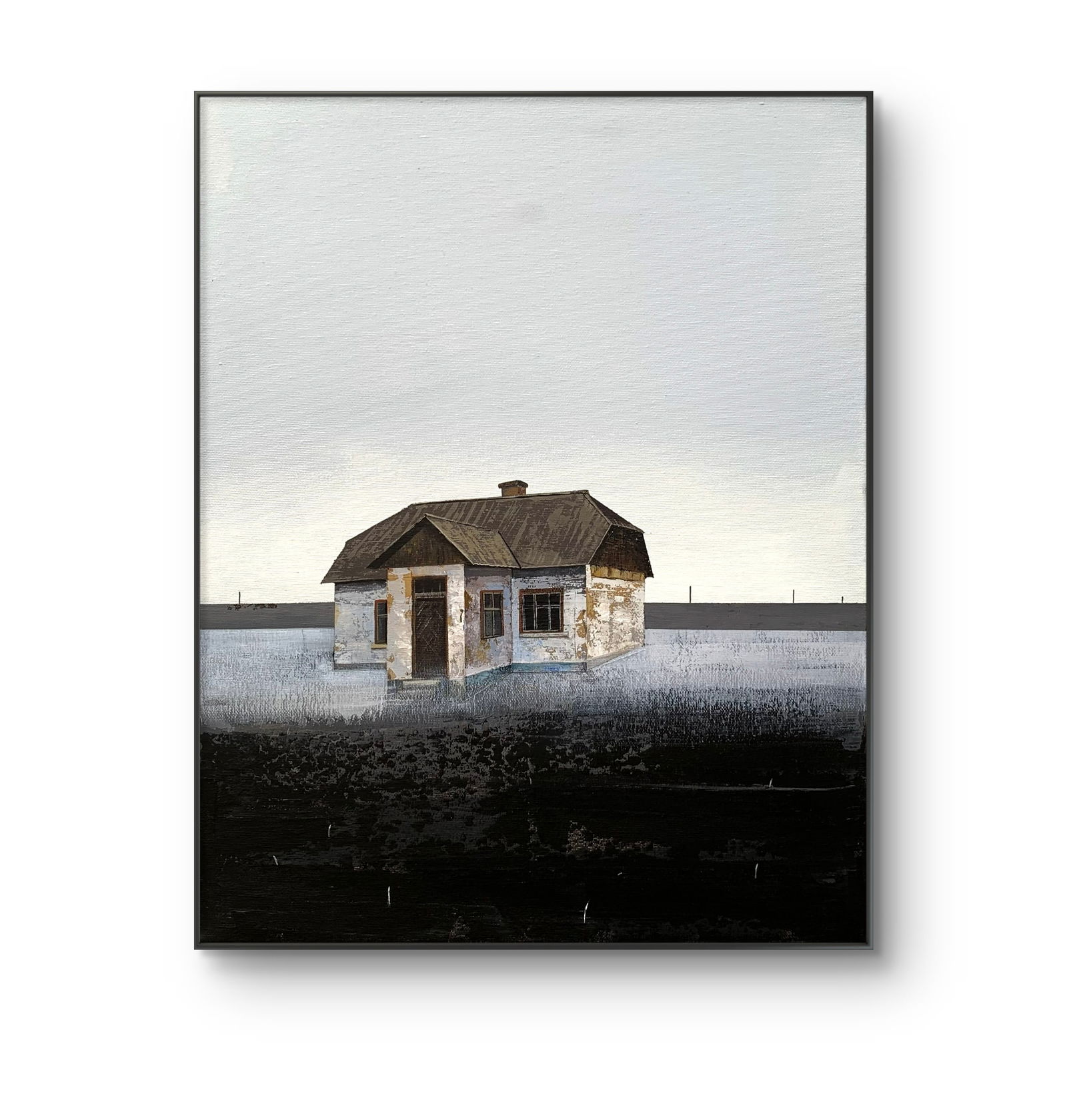 Oil painting Grey field Ukrainian painter - 2