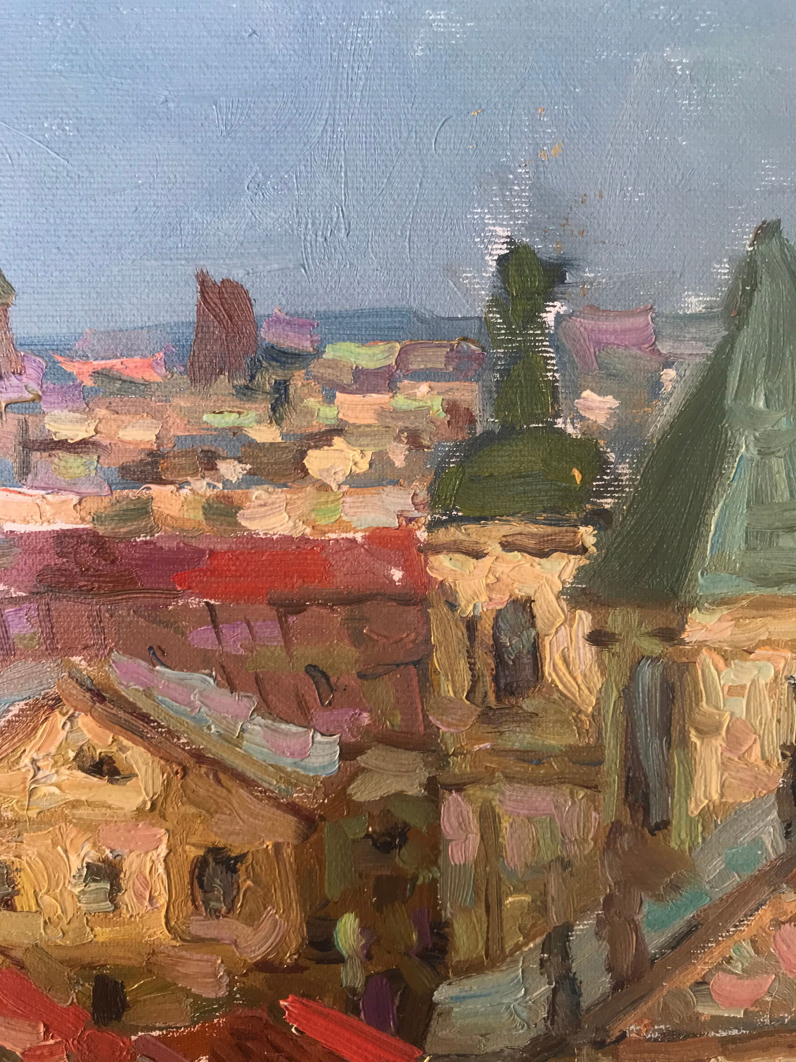 Oil painting City roofs Sergey Ivanovich Animov - 6