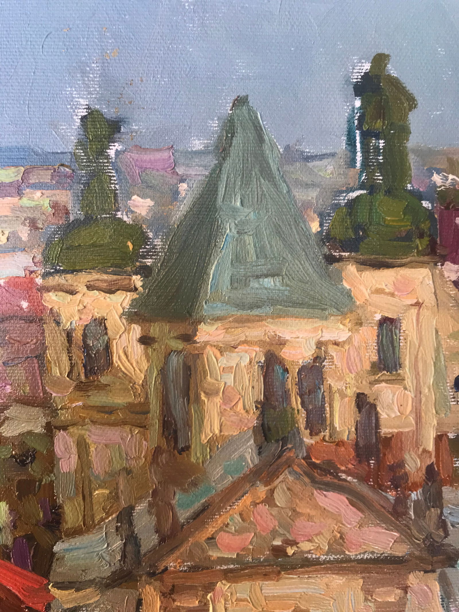 Oil painting City roofs Sergey Ivanovich Animov - 8
