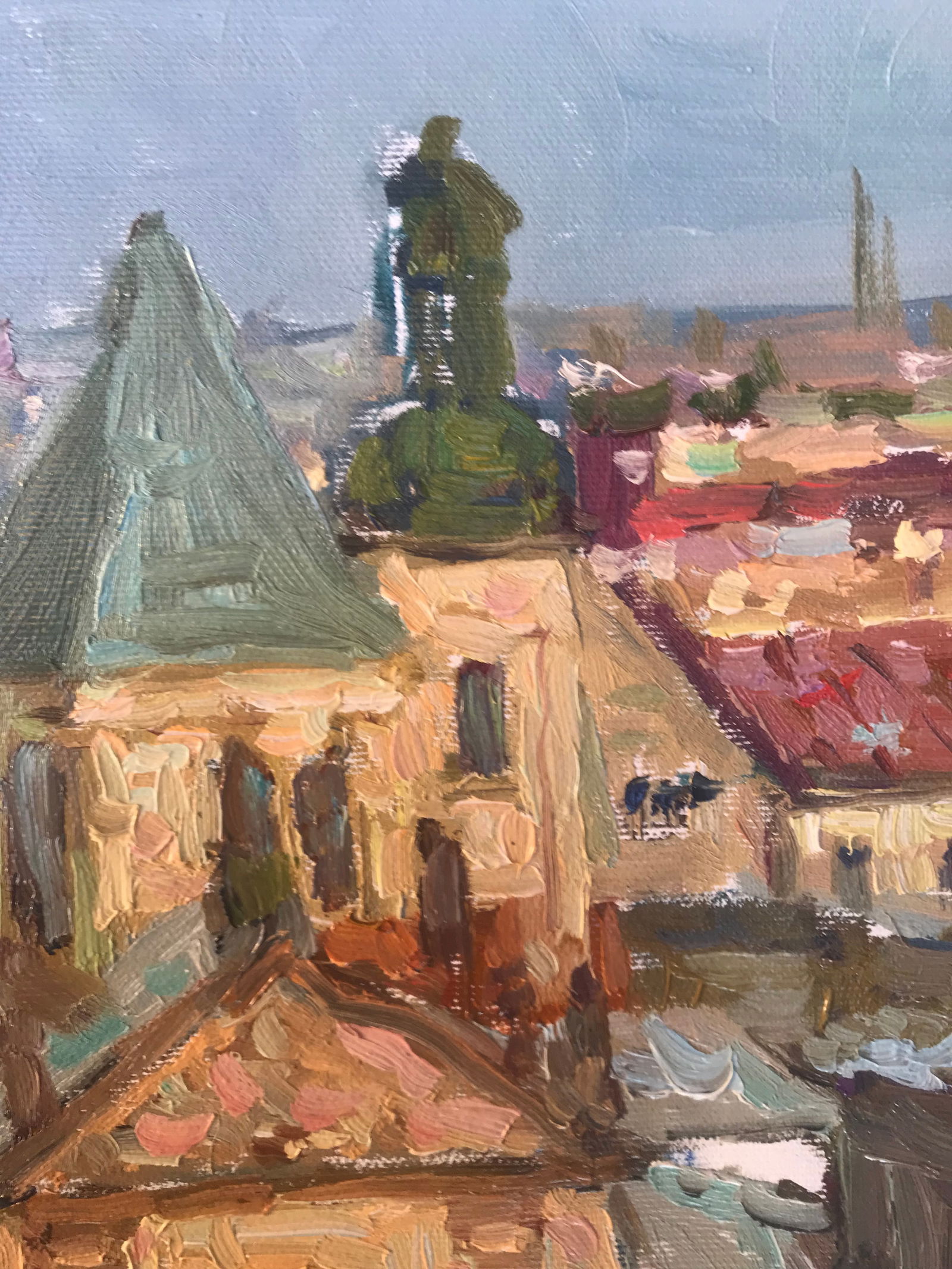 Oil painting City roofs Sergey Ivanovich Animov - 9