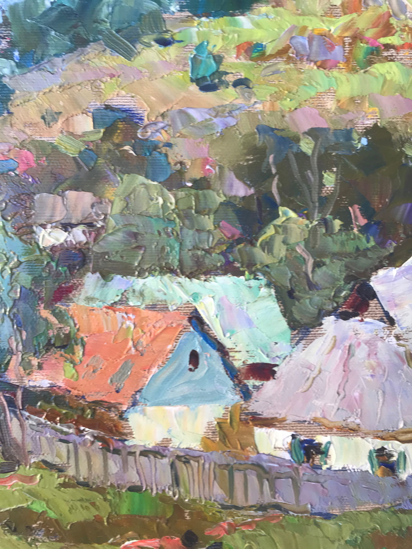 Oil painting Summer in the village Sergey Ivanovich Animov - 10