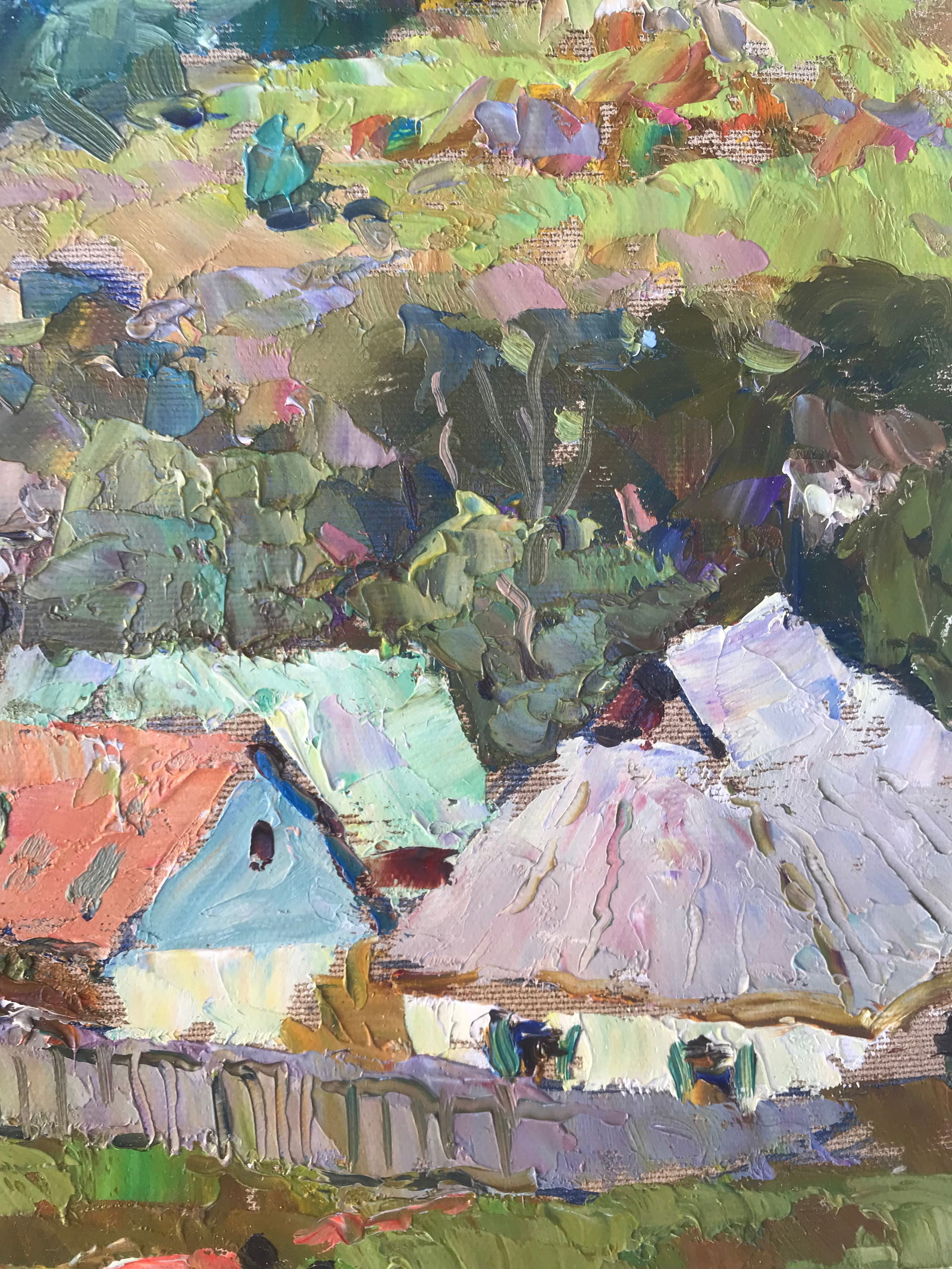 Oil painting Summer in the village Sergey Ivanovich Animov - 11