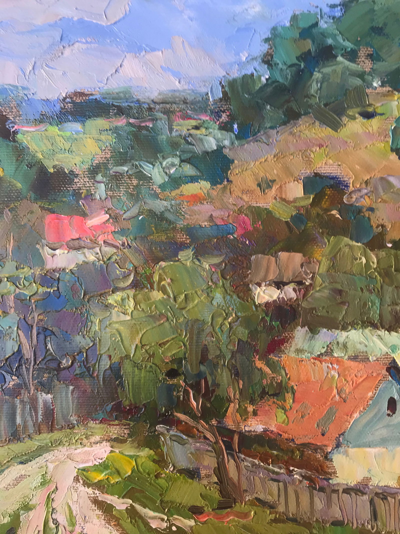 Oil painting Summer in the village Sergey Ivanovich Animov - 6