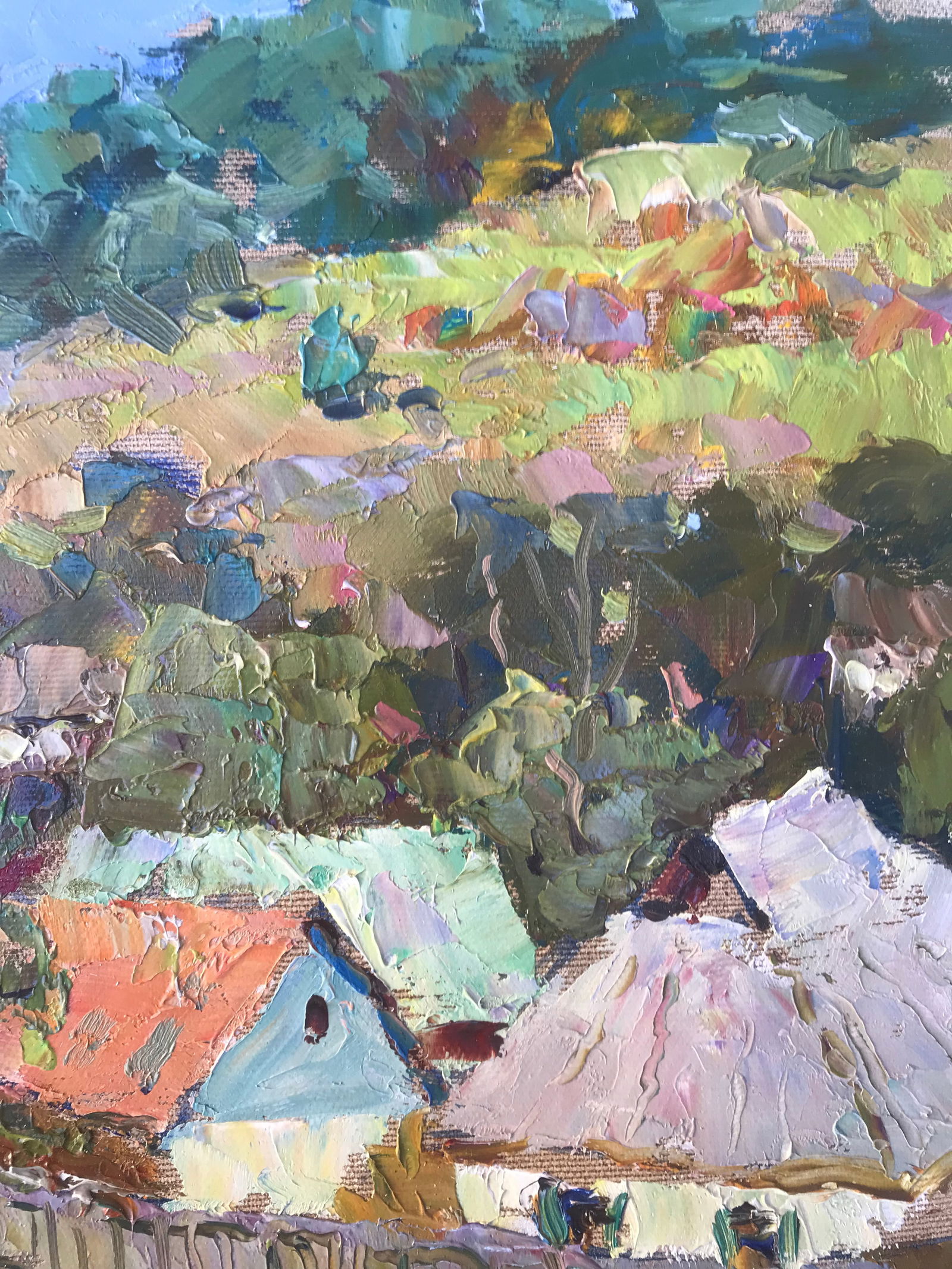 Oil painting Summer in the village Sergey Ivanovich Animov - 9