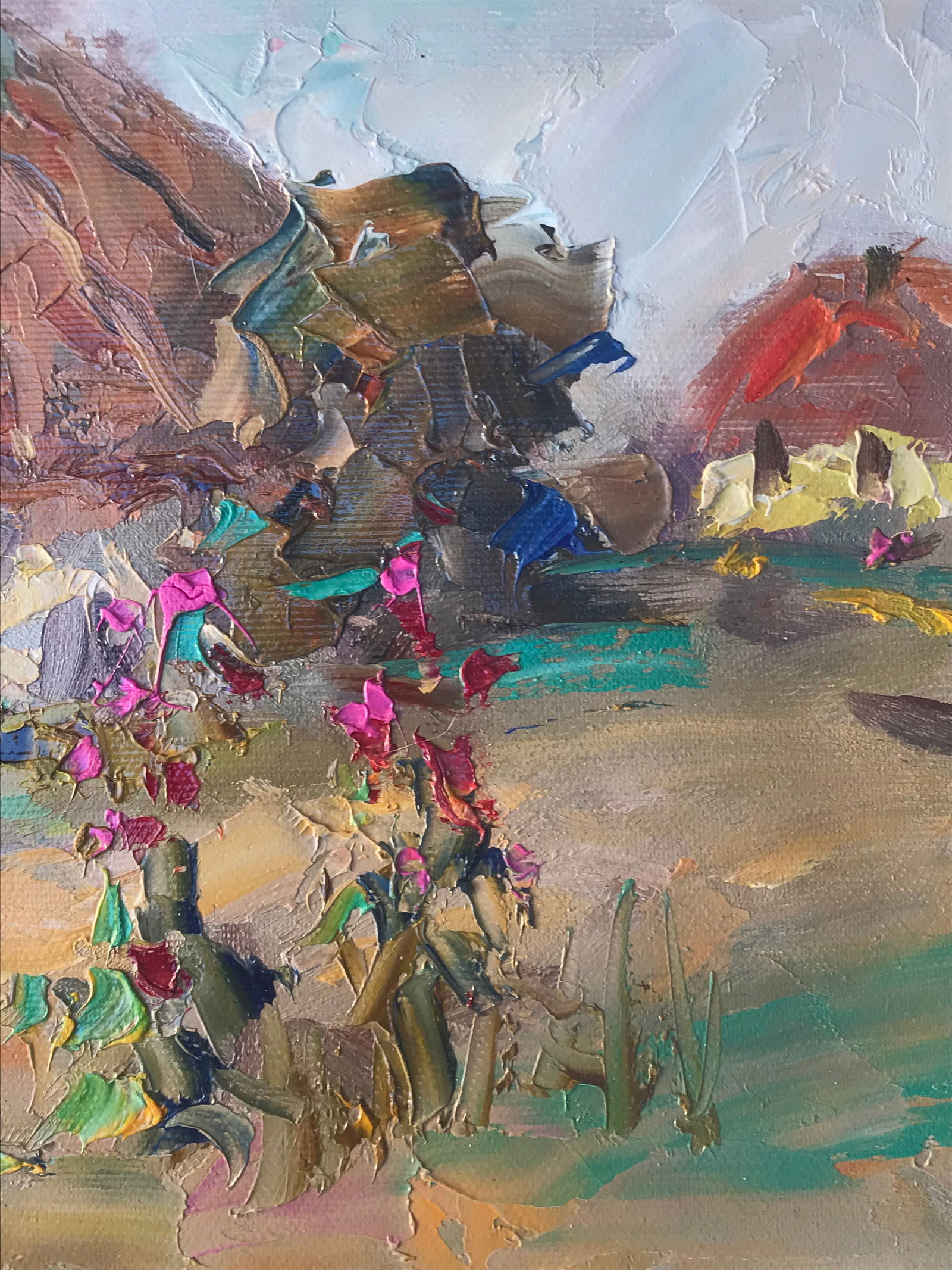 Oil painting Country yard Sergey Ivanovich Animov - 10