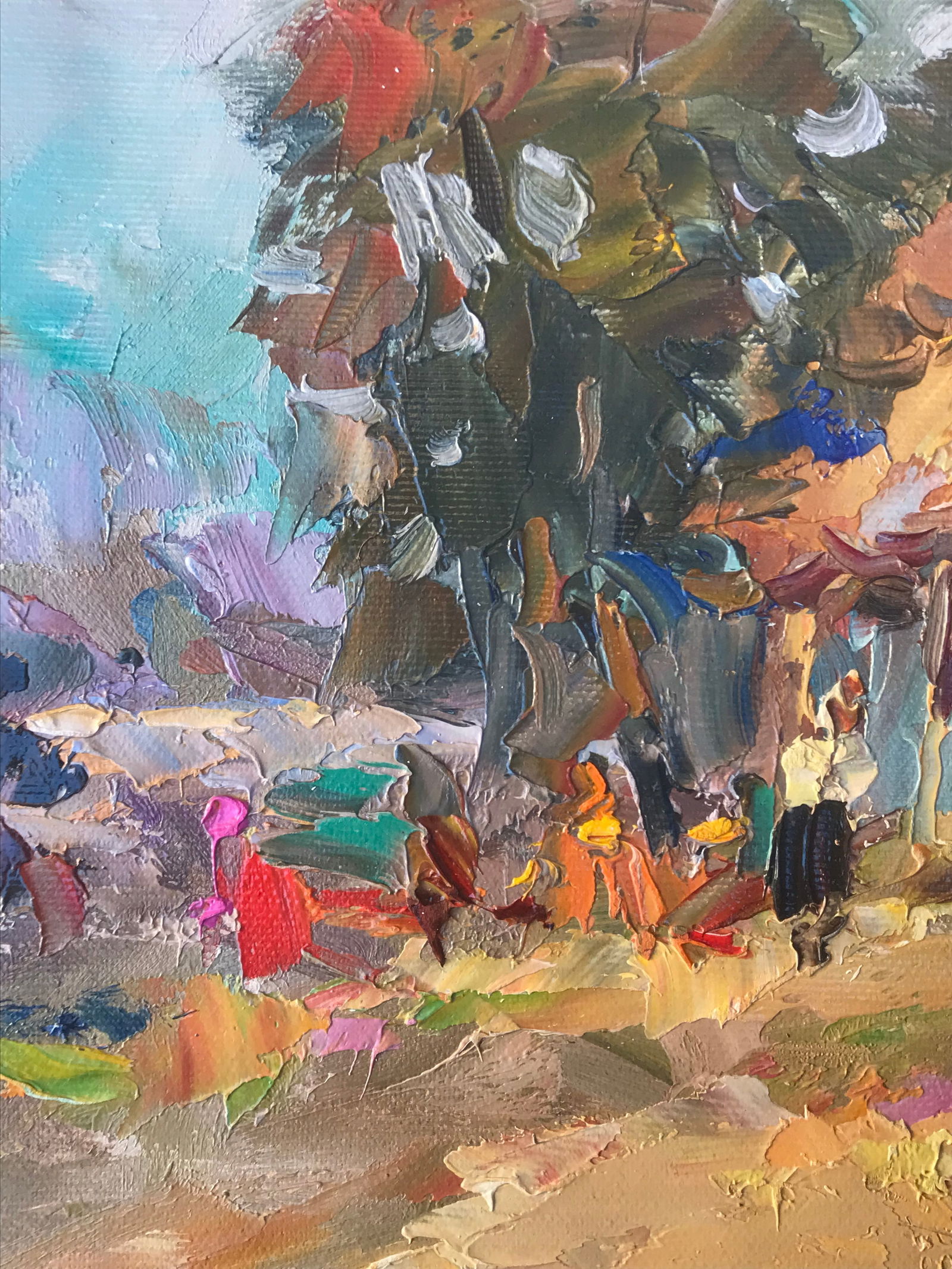 Oil painting Country yard Sergey Ivanovich Animov - 4